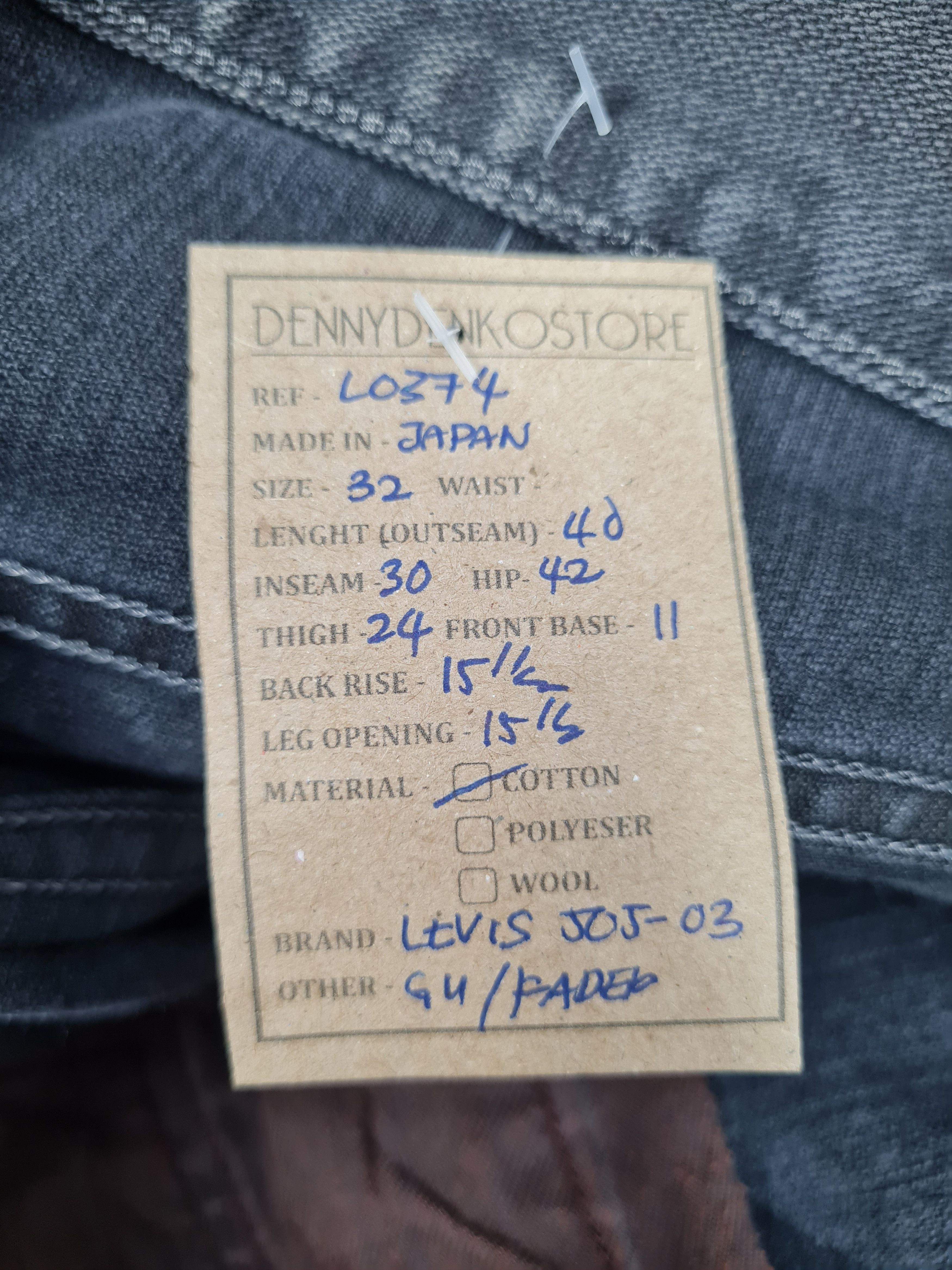 Levi's Vintage Clothing LEVIS 505-03 Cargo Tactical Black Jeans L0374 Size 32X30 Size US 32 / EU 48 - 14 Thumbnail