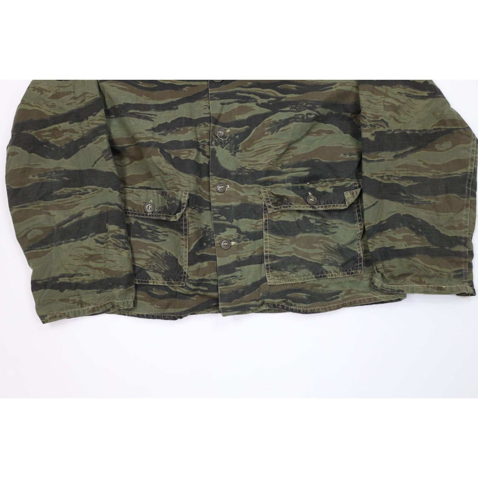 Vintage Vinateg 70s 2 Piece Ripstop Tiger Stripe Camouflage Suit Size US XL / EU 56 / 4 - 4 Thumbnail
