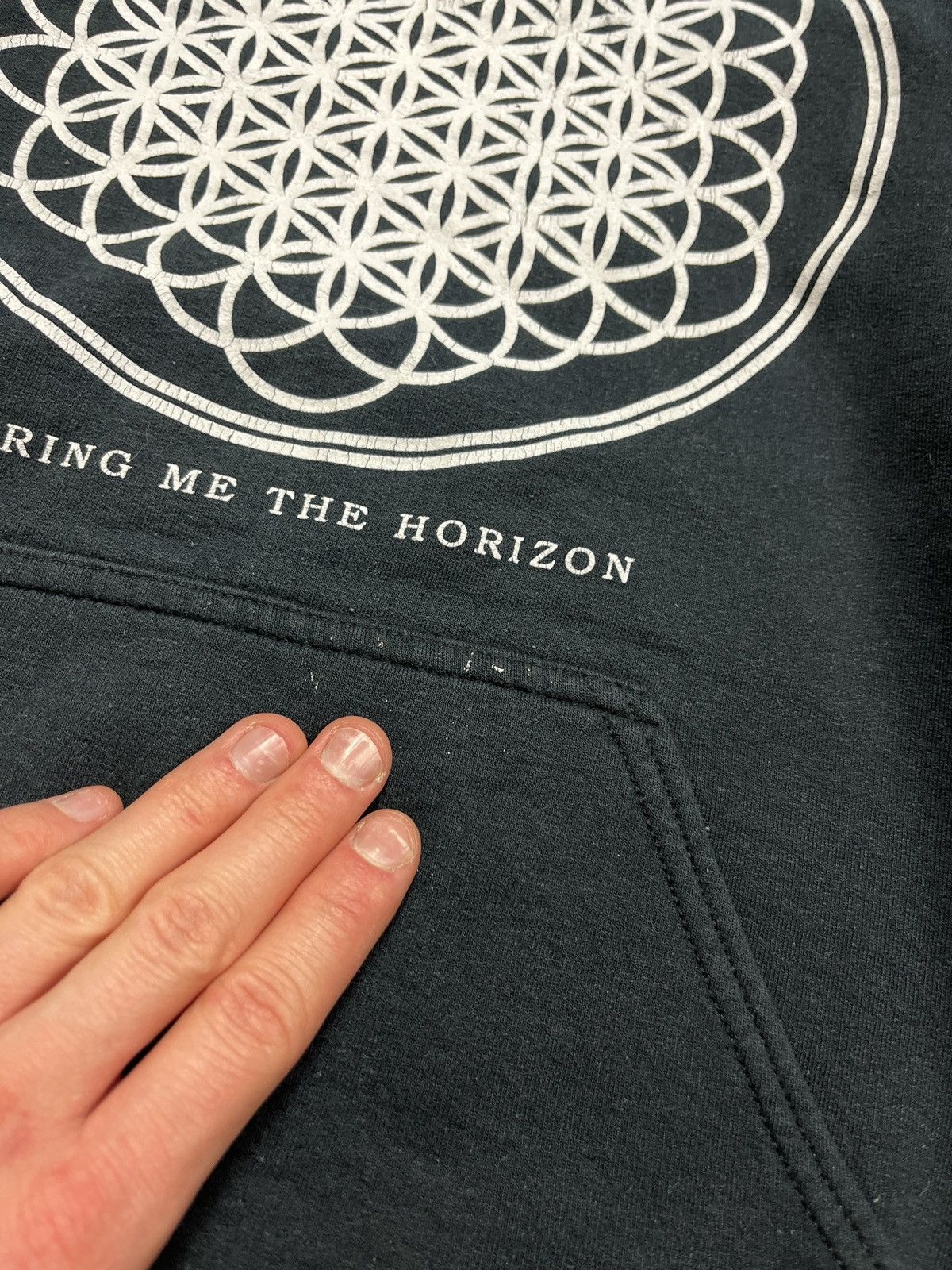 Band Tees × Vintage Vintage 00s Bring Me The Horizon Rock Band Hoodie Tour Rare Size US M / EU 48-50 / 2 - 10 Thumbnail