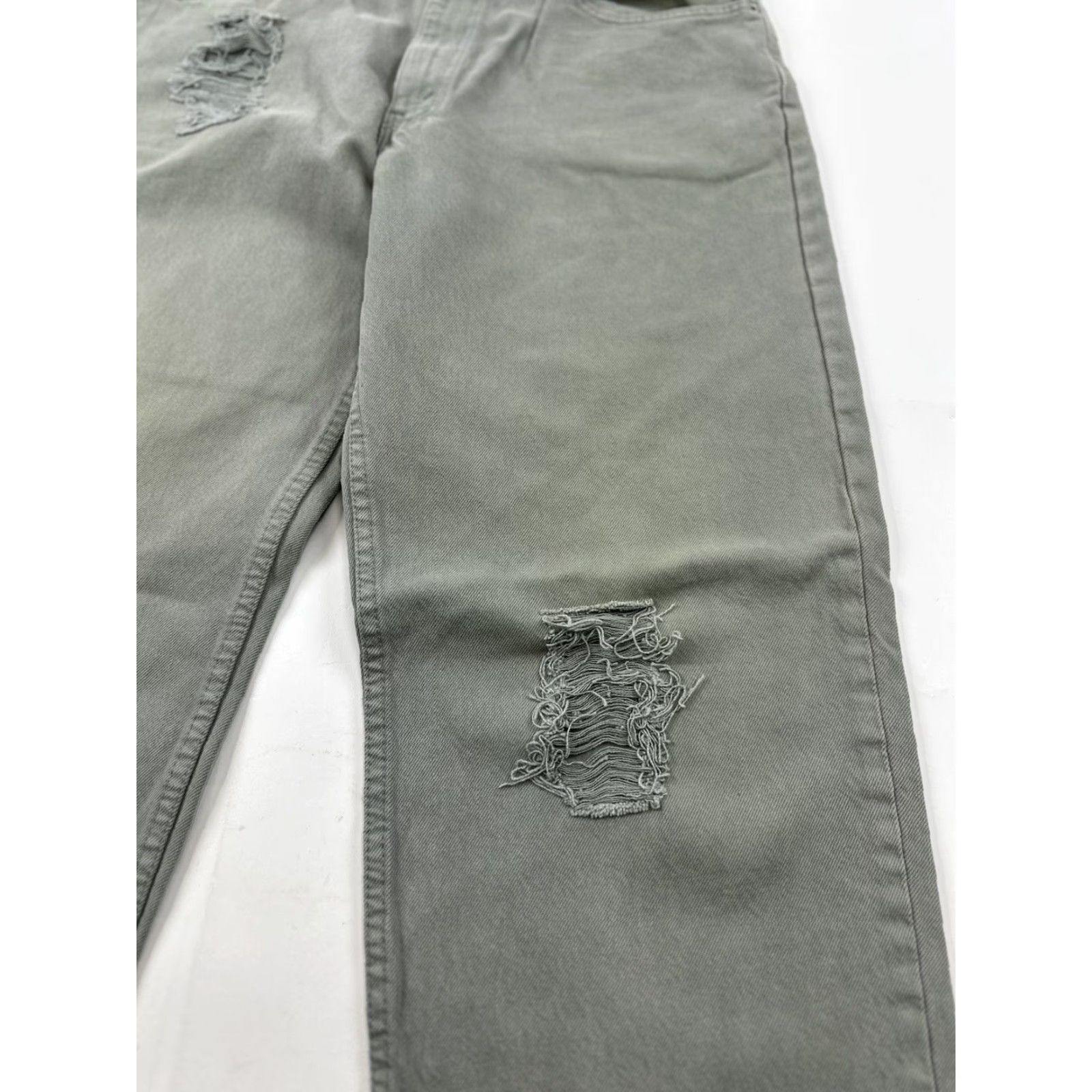 Levi's VINTAGE Levi’s 550 Jeans Men’s 34x32 Green Distressed Paper Tag 100% Cotton Relaxed Tapered 550 Relaxed Men 34-32 Jeans Size US 34 / EU 50 - 4 Thumbnail