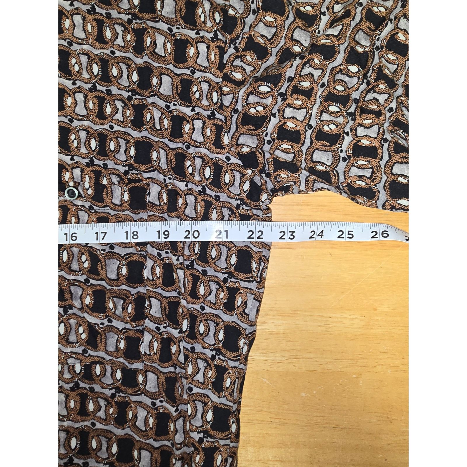 Albert Nipon Vintage Albert Nipon Shirt Rayon Retro Brown M Button Up Size US M / EU 48-50 / 2 - 6 Thumbnail