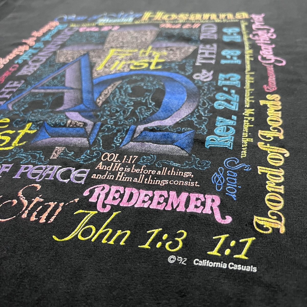 Vintage Vintage 90s Jesus God Holy Bible Promo Tee L Graphic Size US L / EU 52-54 / 3 - 3 Thumbnail