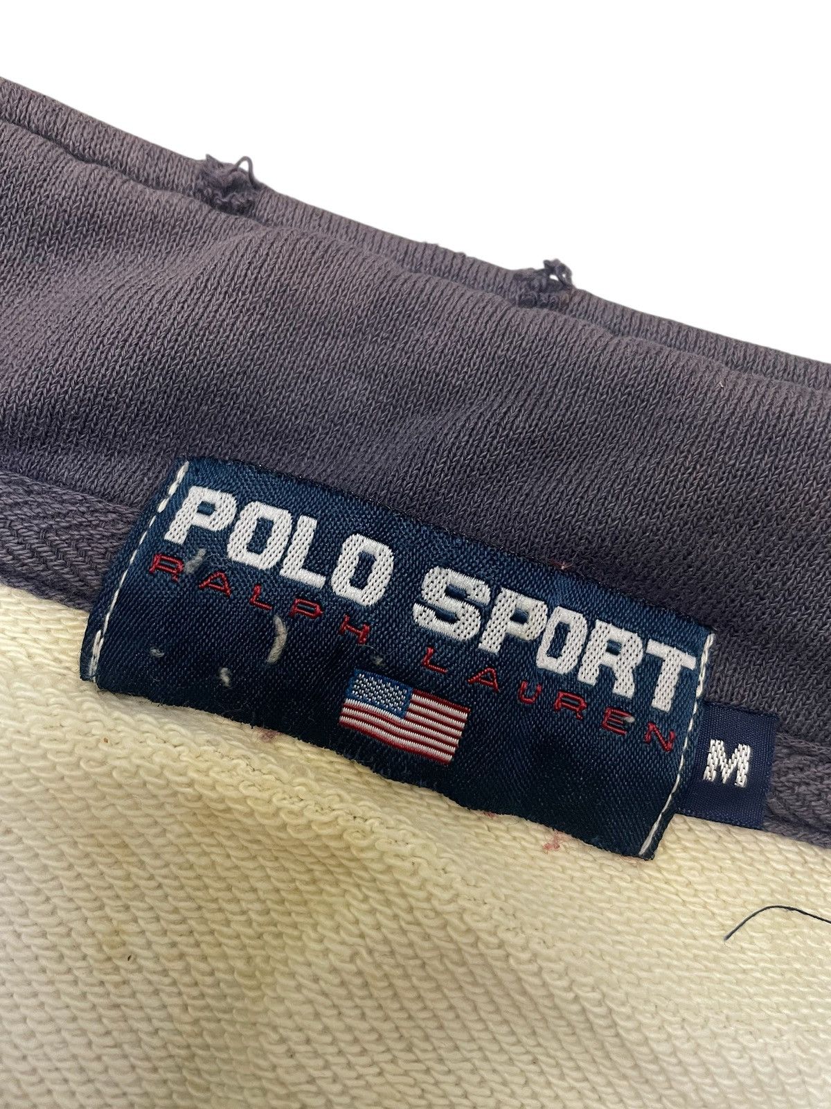 Polo Ralph Lauren × Vintage Vintage POLO SPORT RALPH LAUREN USA Half Zipper Sweatshirt Size US XL / EU 56 / 4 - 4 Thumbnail