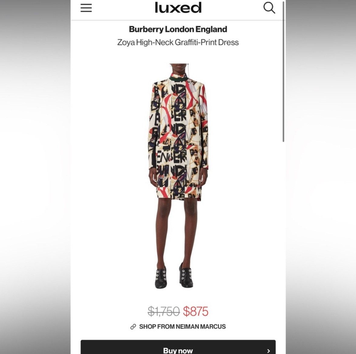 Burberry Burberry London Zoya Graffiti Print Mini Dress Silk Wool Size XS / US 0-2 / IT 36-38 - 6 Thumbnail