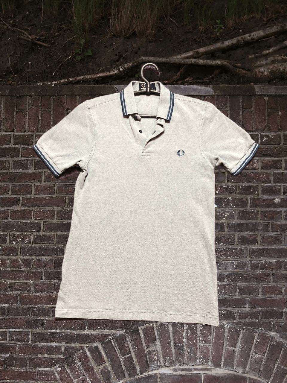 Fred Perry Vintage gray Polo Fred Perry T-shirt logo crazy Y2K Size US XS / EU 42 / 0 - 1 Thumbnail