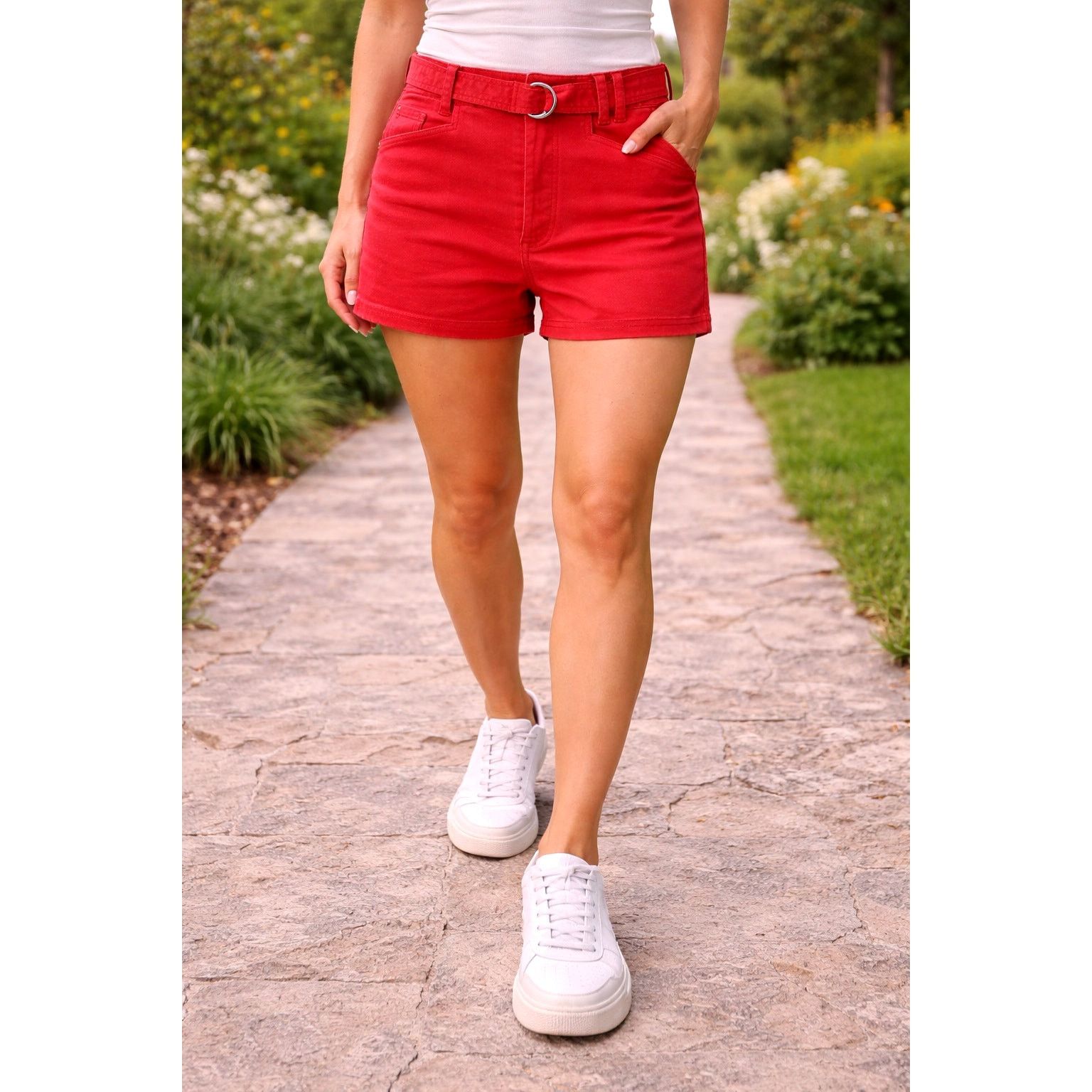 Free People Free People Riviera Shorties - Berry Twists - Size 12 Size 34" / US 12 / IT 48 - 1 Thumbnail