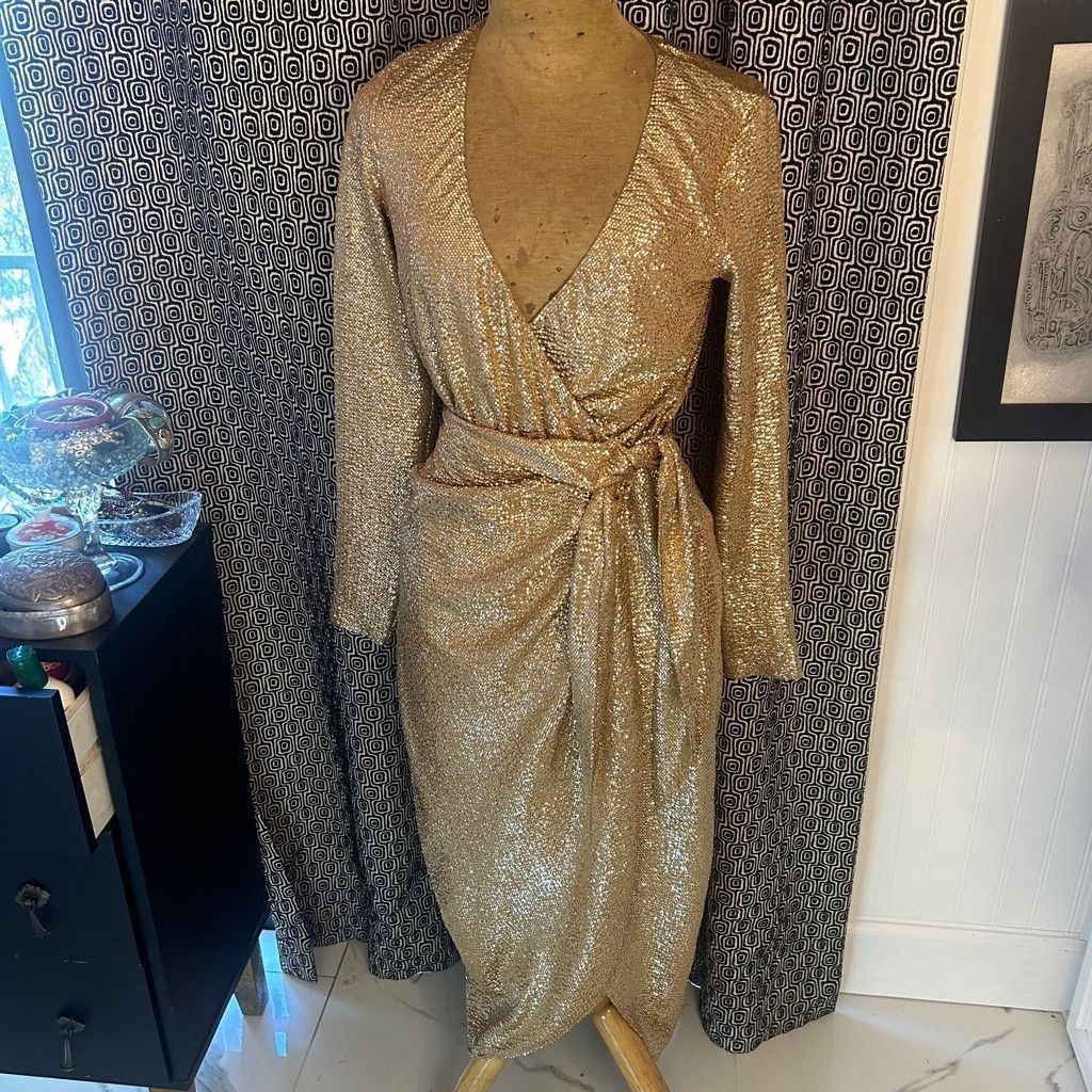 Show Me Your MuMu Women's Show Me Your Mumu Gold Dress Size S Size S / US 4 / IT 40 - 1 Thumbnail