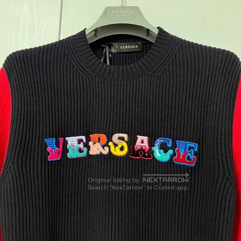 Versace Versace Knit Pullover with Embroidery . Size US S / EU 44-46 / 1 - 2 Thumbnail