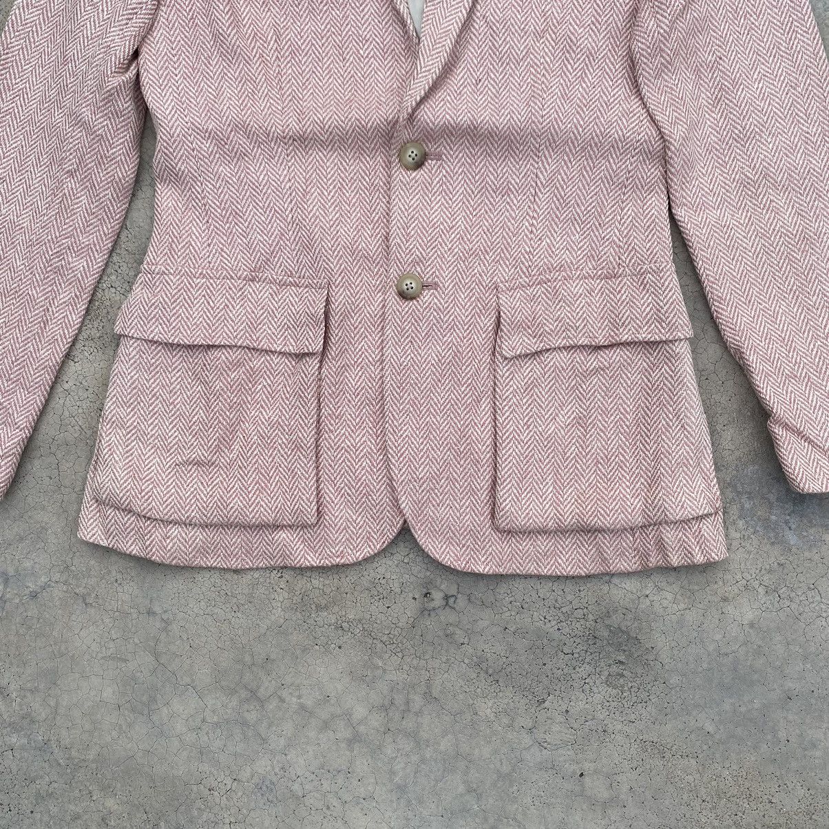 Polo Ralph Lauren Ralph Lauren Pink Herringbone Blazer-2017 Release Size S / US 4 / IT 40 - 6 Thumbnail