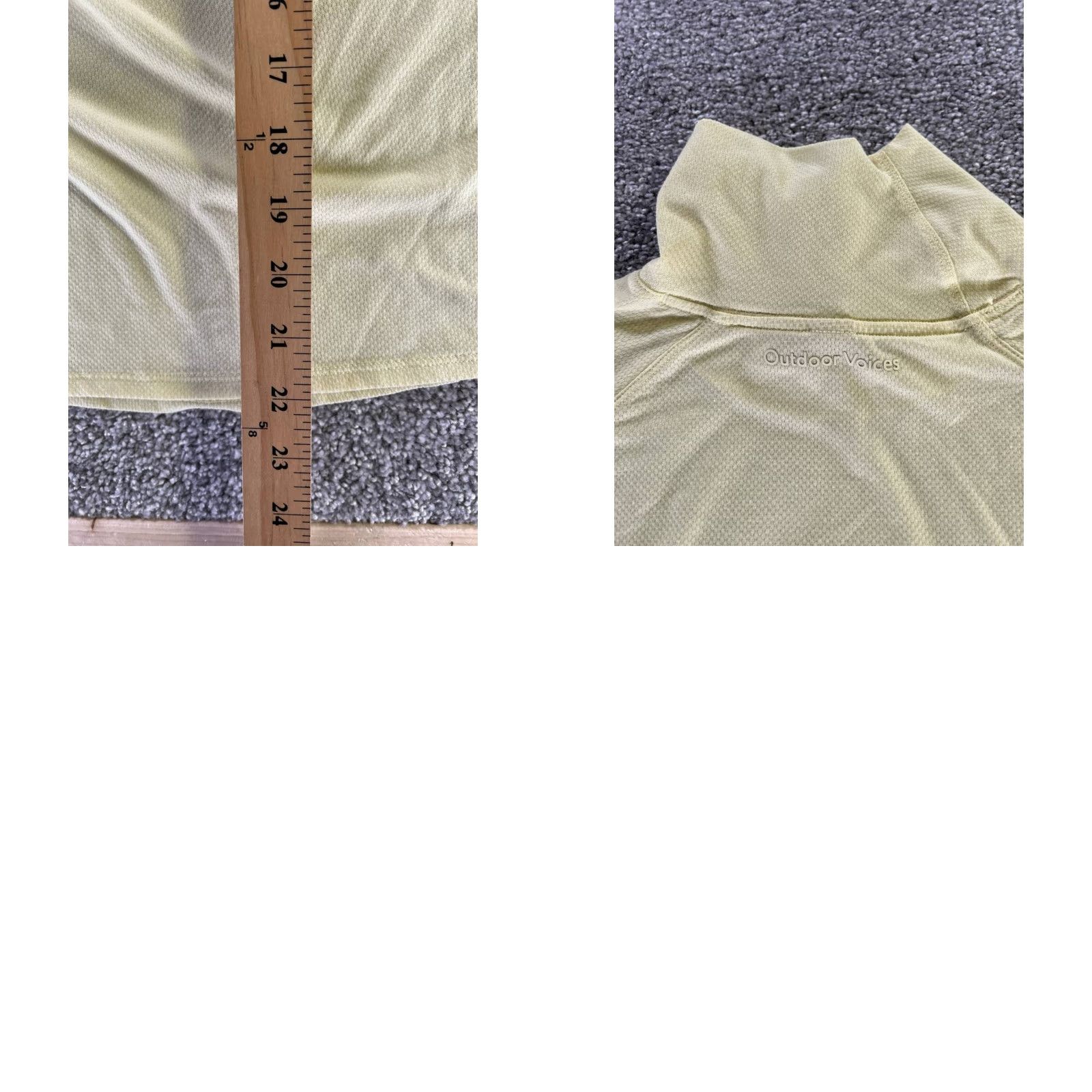Outdoor Voices Outdoor Voices Shirt Womens Medium Yellow Running Turtleneck Size M / US 6-8 / IT 42-44 - 8 Thumbnail