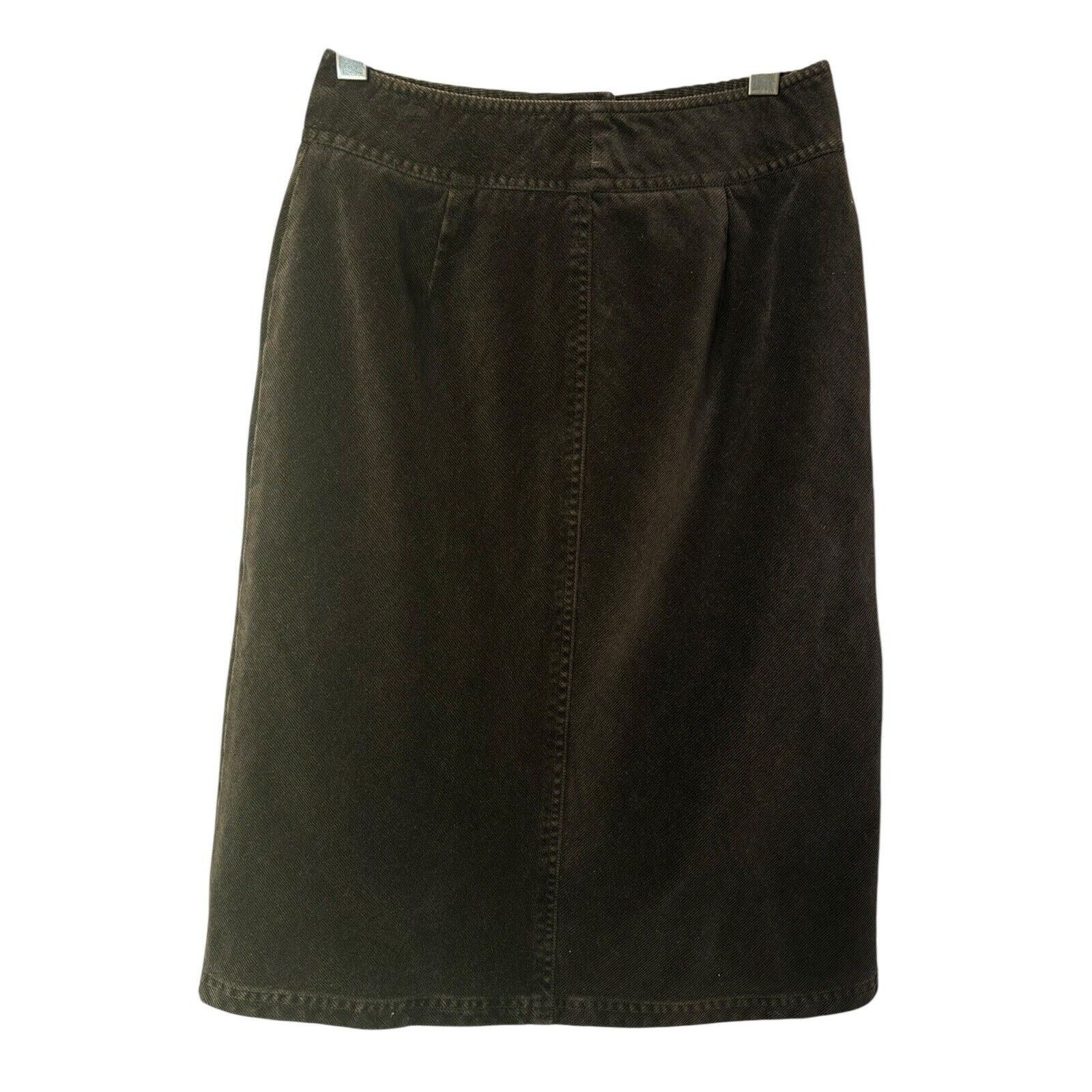 Other Harold’s Corduroy Skirt Chocolate Brown Size 4 Stretchy Size 27" / US 4 / IT 40 - 5 Thumbnail