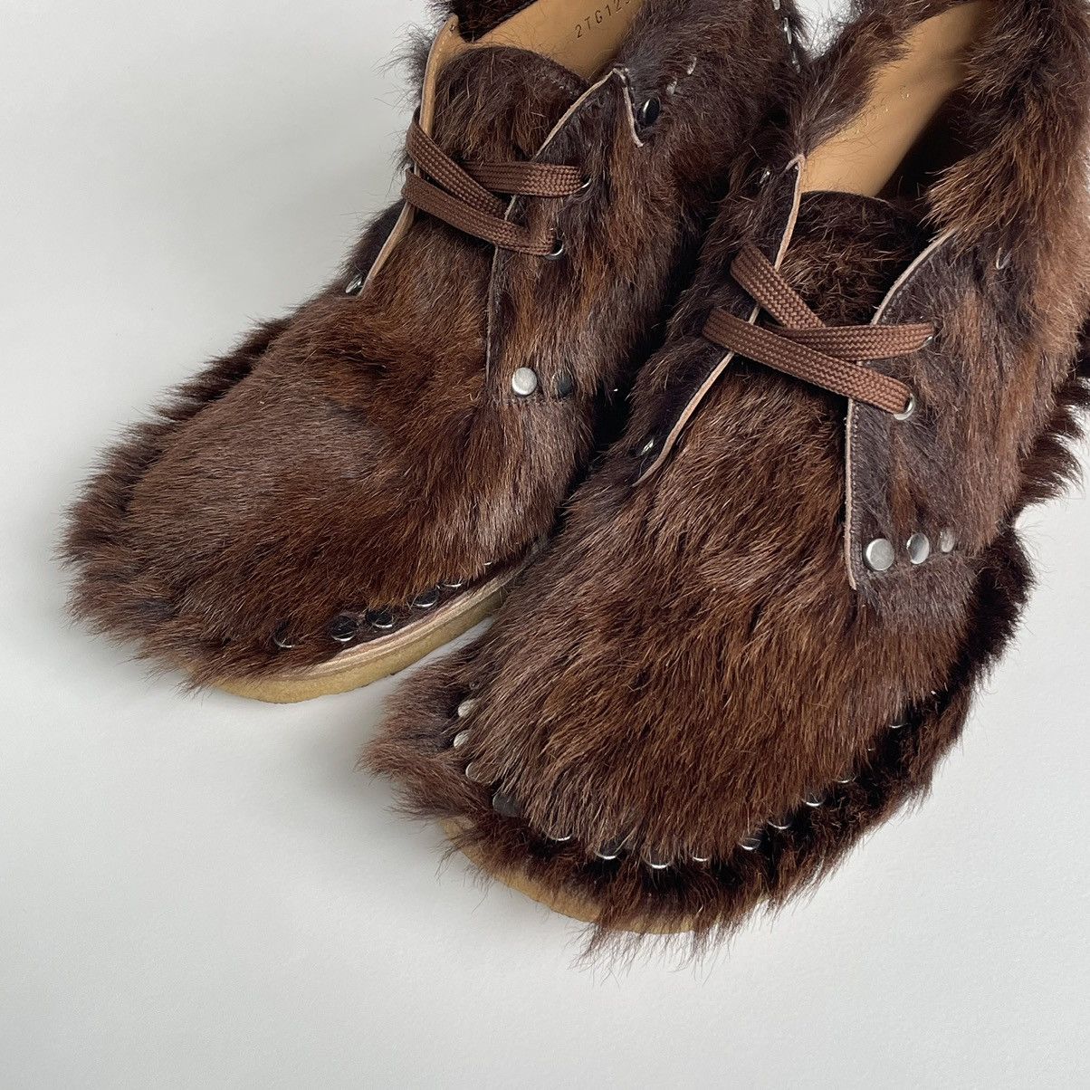 Prada A/W 17 ‘Studded Fur’ Chukka Boots Size US 11 / EU 44 - 3 Thumbnail