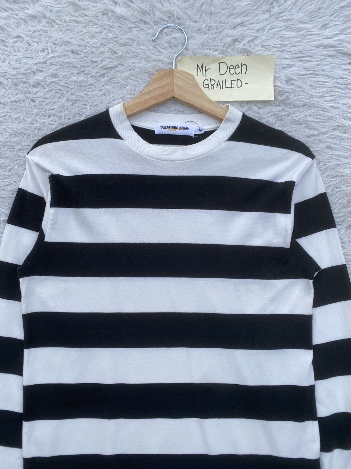 Bape Rare BAPE Stripes Longsleeve Shirt Size US S / EU 44-46 / 1 - 7 Thumbnail