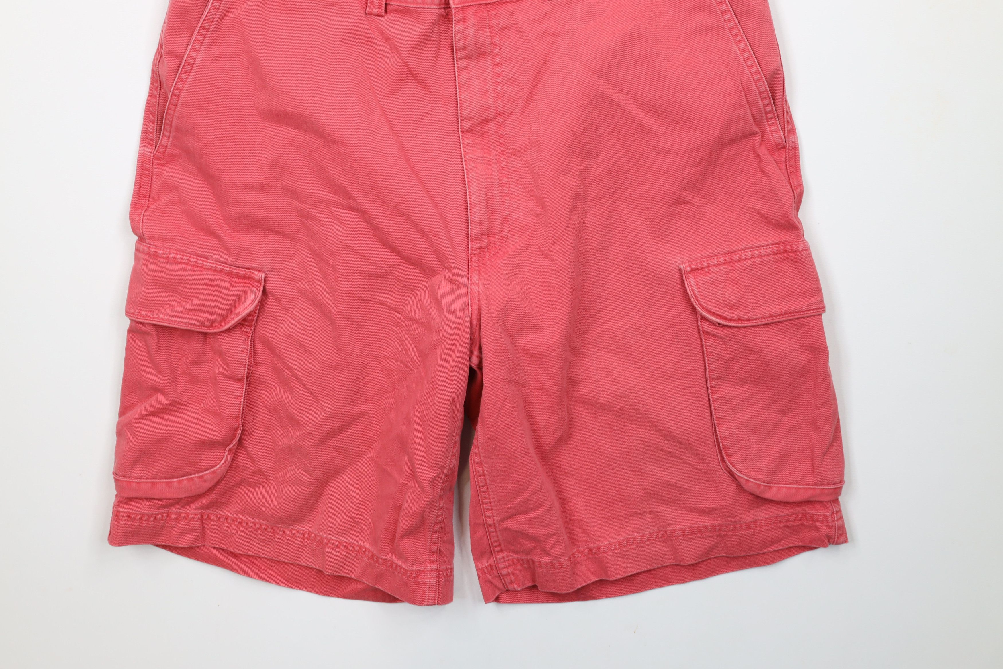 Ralph Lauren × Vintage Vintage 90s Ralph Lauren Out Heavyweight Cargo Shorts Pink Size US 35 - 4 Thumbnail