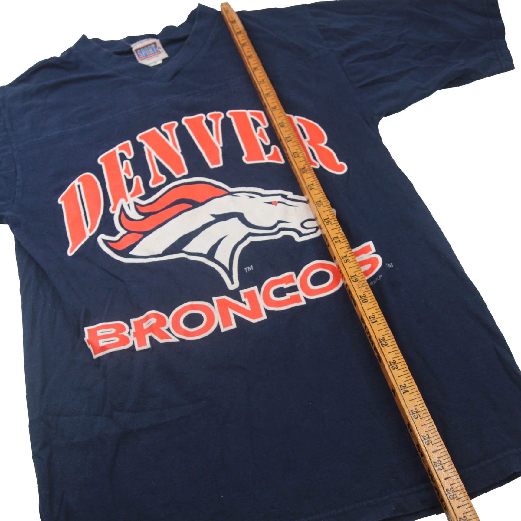 Vintage VINTAGE Denver Broncos John Elway Mens Medium Graphic T Shirt Blue Size US M / EU 48-50 / 2 - 6 Thumbnail