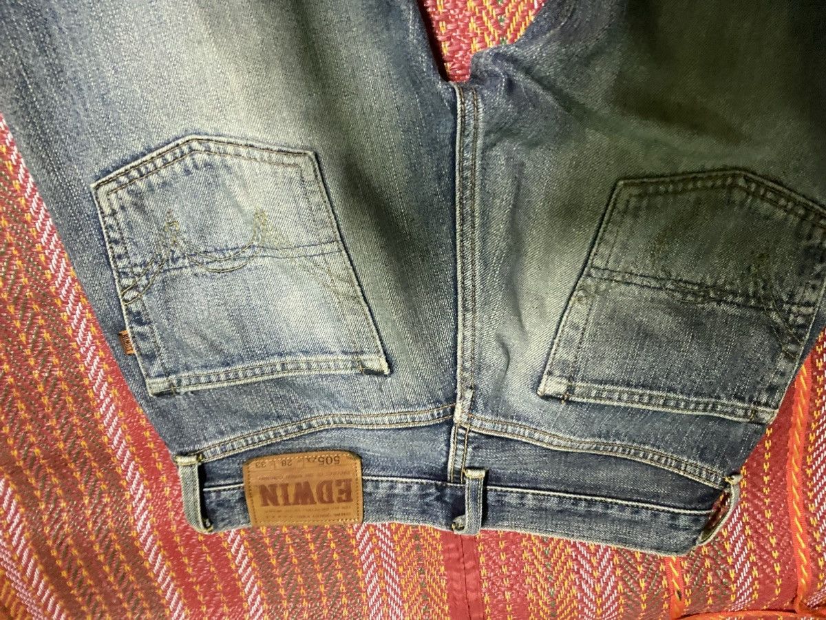 Edwin VINTAGE EDWIN 505 ORANGE TAB 90s Size US 28 / EU 44 - 5 Thumbnail