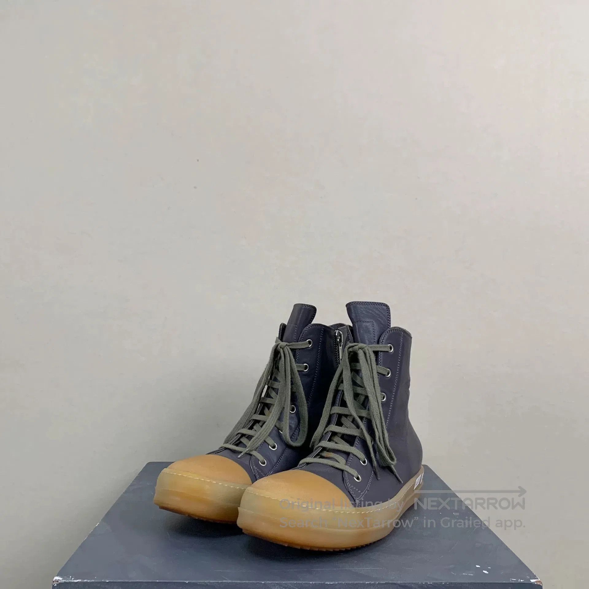 Rick Owens rick owens rare leather high. Size US 10 / EU 43 - 2 Thumbnail