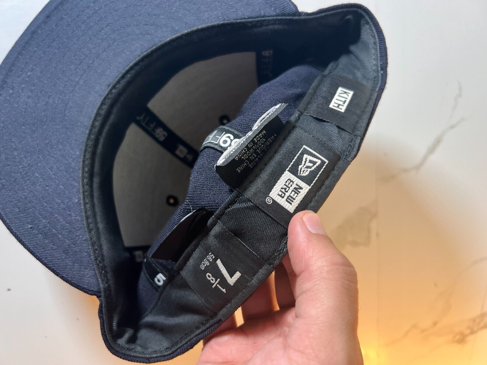Kith Kith "Us" Hat Navy OS 7 1/8 Size ONE SIZE - 5 Thumbnail