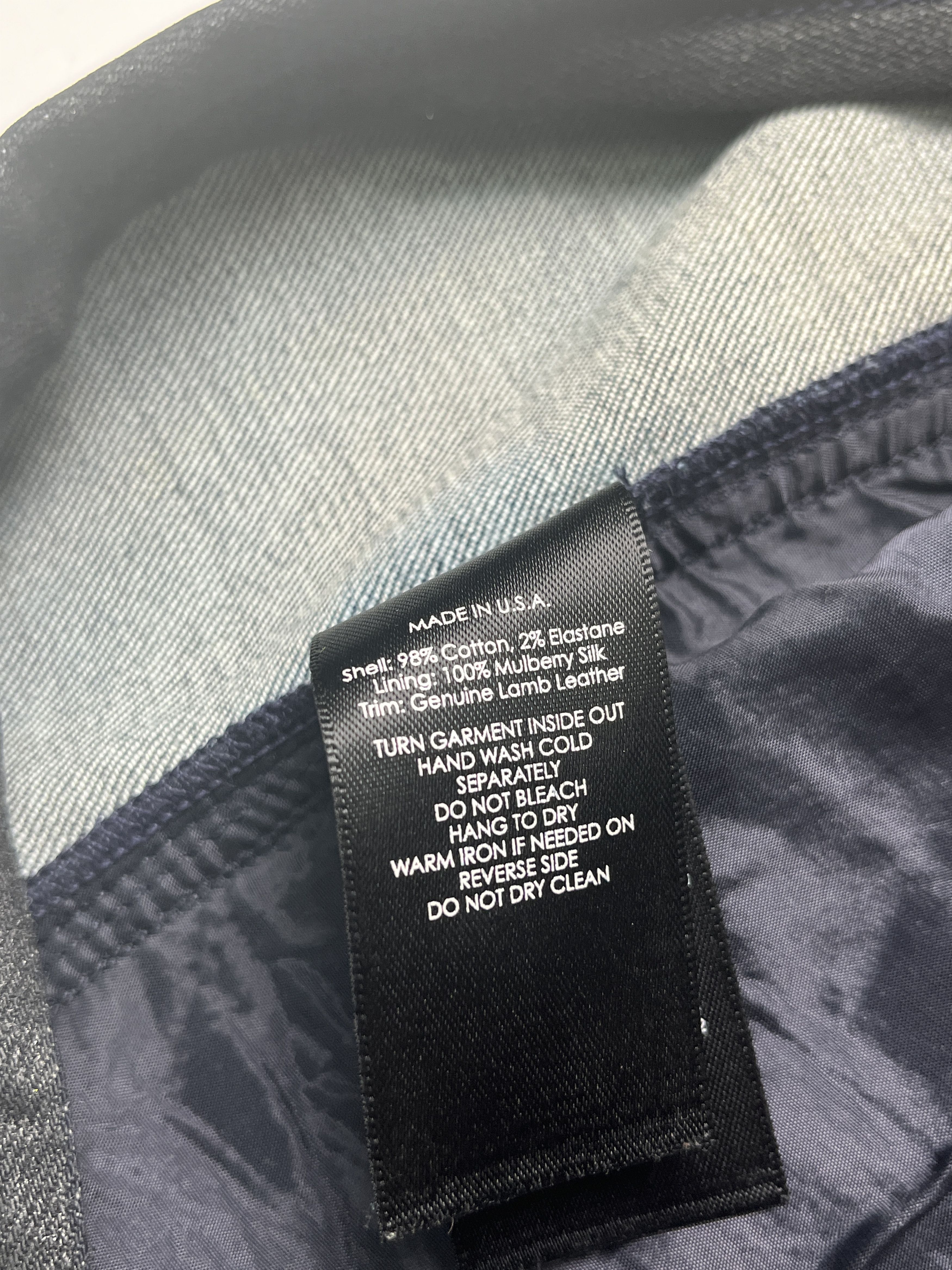 Ralph Lauren Ralph Lauren Black Denim Slim Dress With Leather Side Panels Size XS / US 0-2 / IT 36-38 - 4 Thumbnail