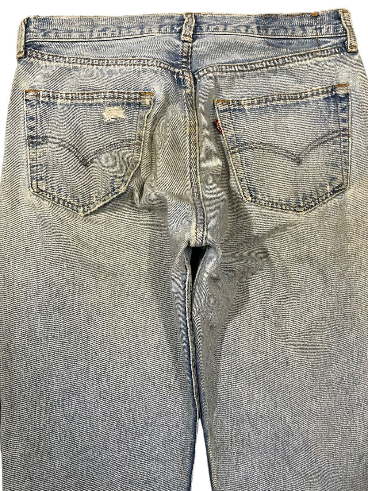Levi's Vintage 90s Levis 501 Blue Wash Distressed Style Jeans Size US 31 - 4 Thumbnail