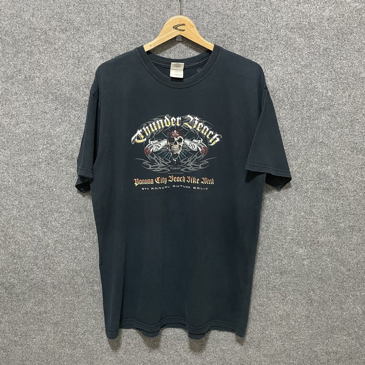 Vintage × West Coast Choppers Vintage 2009 Panama City Beach Bike Week Thunder Beach Tee Size US L / EU 52-54 / 3 - 6 Thumbnail
