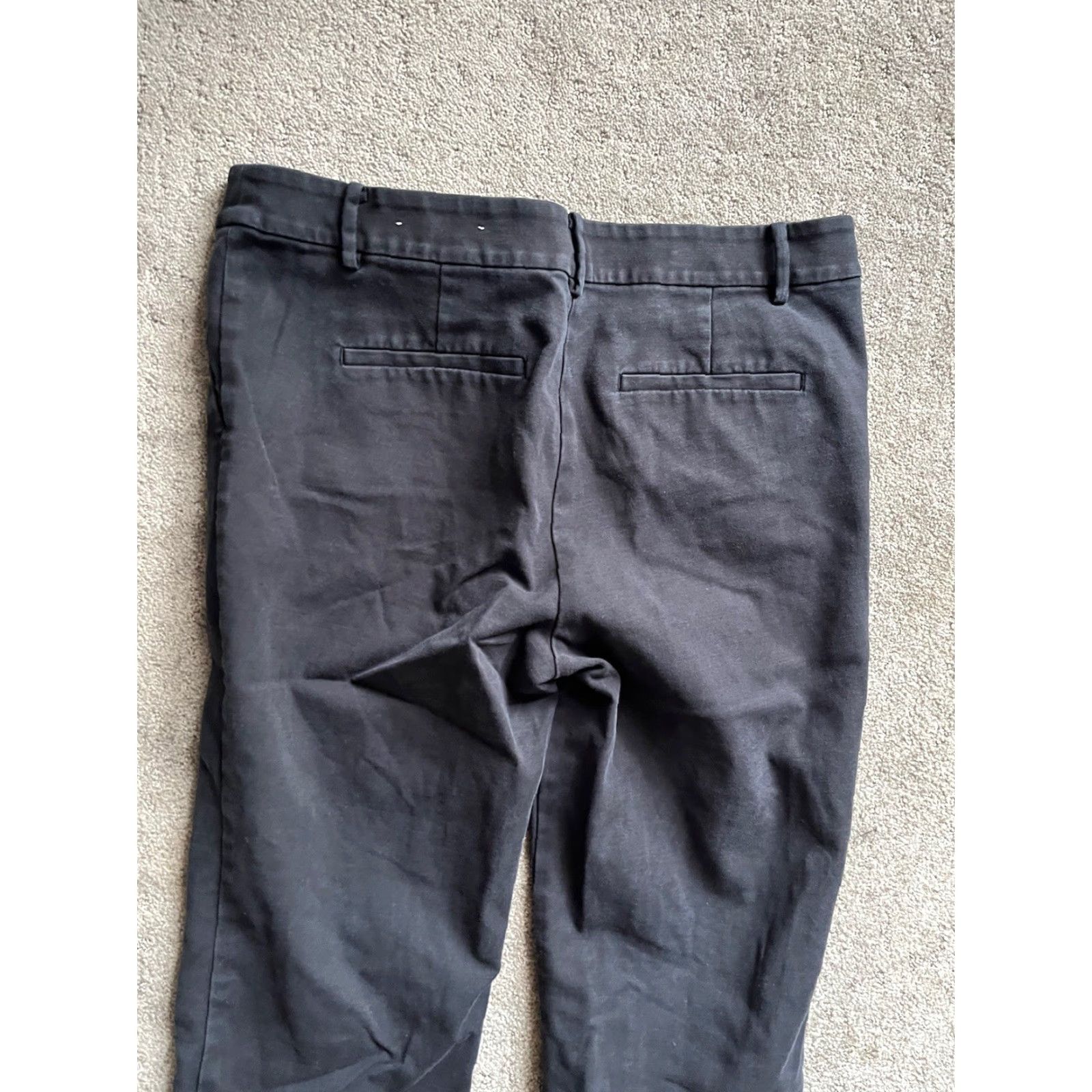 Ann Taylor Ladies Ann Taylor LOFT The Riviera Slim Pant Chino Pants Size 12 Black Size 34" / US 12 / IT 48 - 4 Thumbnail