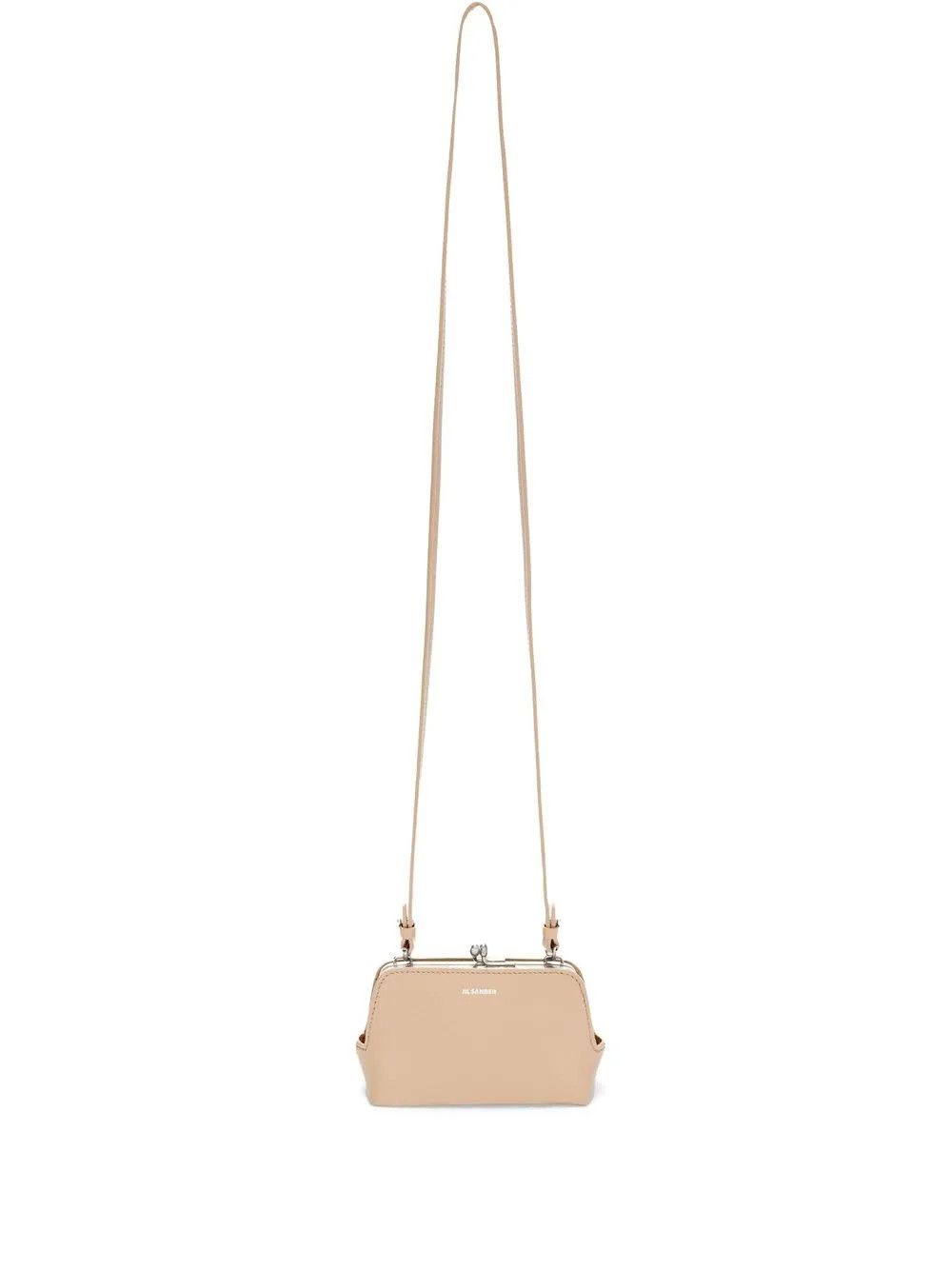 Jil Sander o1y1025 Size : OS / Leather Crossbody Bag in Camel Size ONE SIZE - 1 Thumbnail