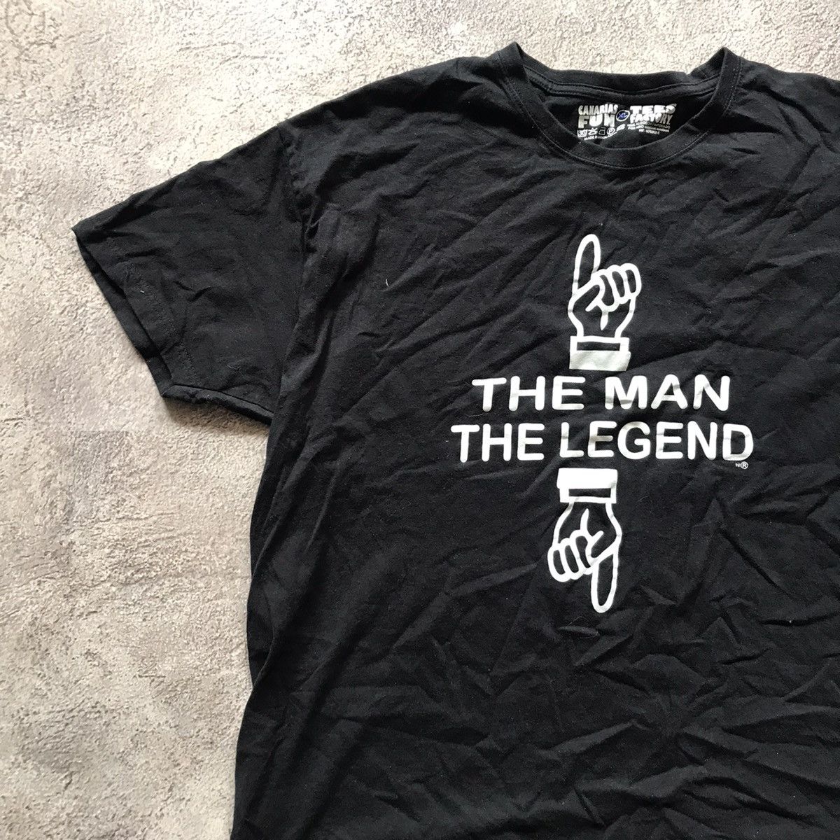 Vintage Vintage Y2K Graphic Tee The Man The Legend Streetwear XL Size US XL / EU 56 / 4 - 3 Thumbnail