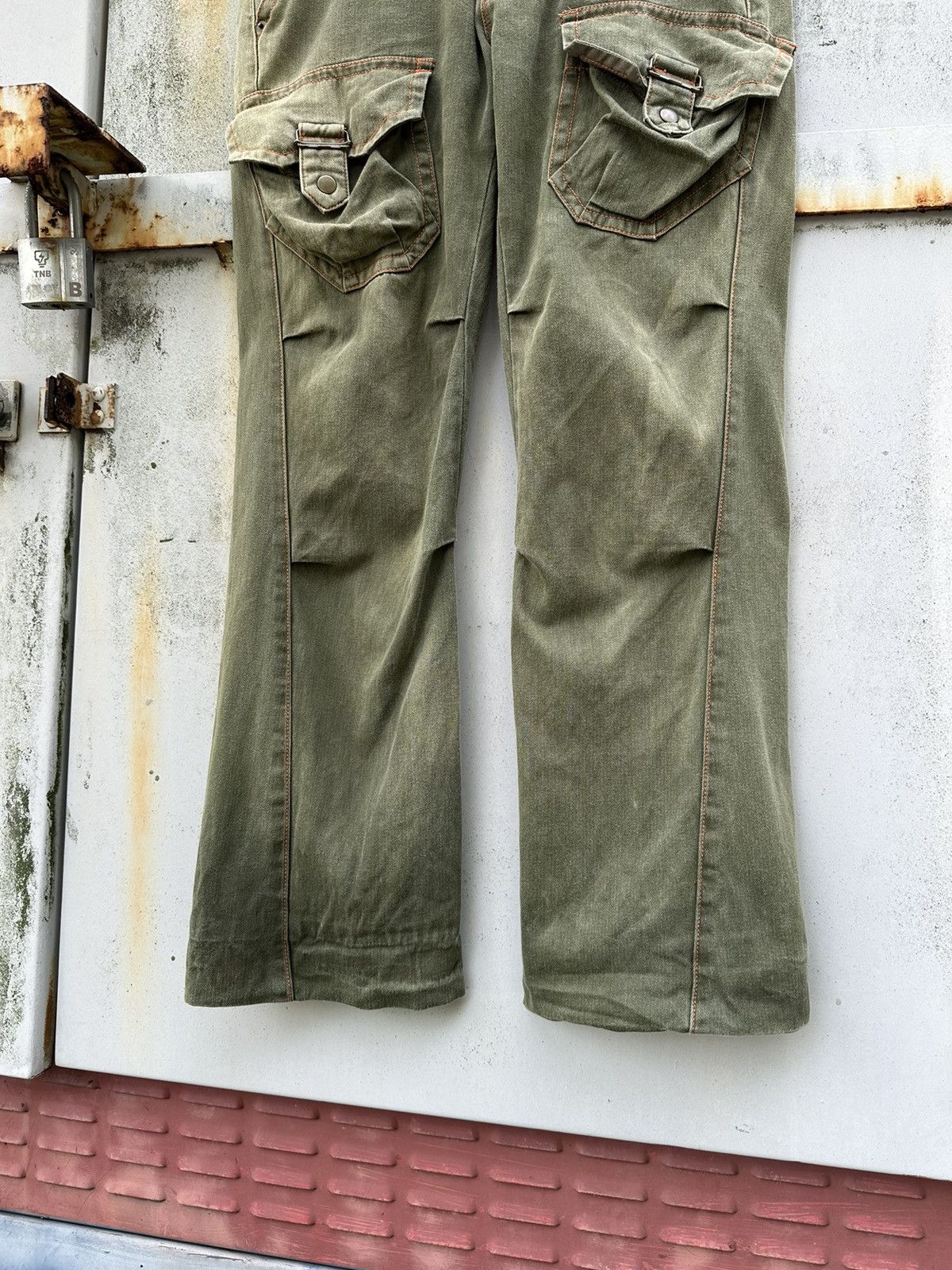 Vintage 👹Vintage Faded Garments Mens Cargo Pants Size US 30 / EU 46 - 7 Thumbnail