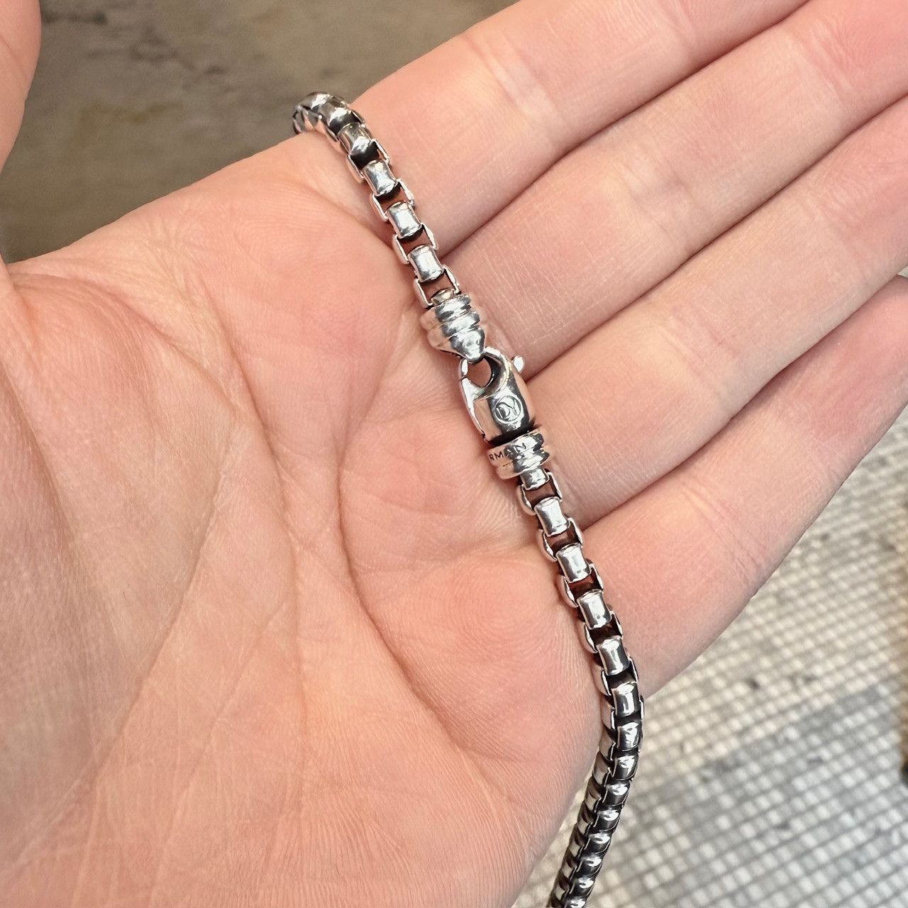 David Yurman David Yurman Box Chain Black Diamond Pavé Dog Tag Necklace Size ONE SIZE - 8 Thumbnail