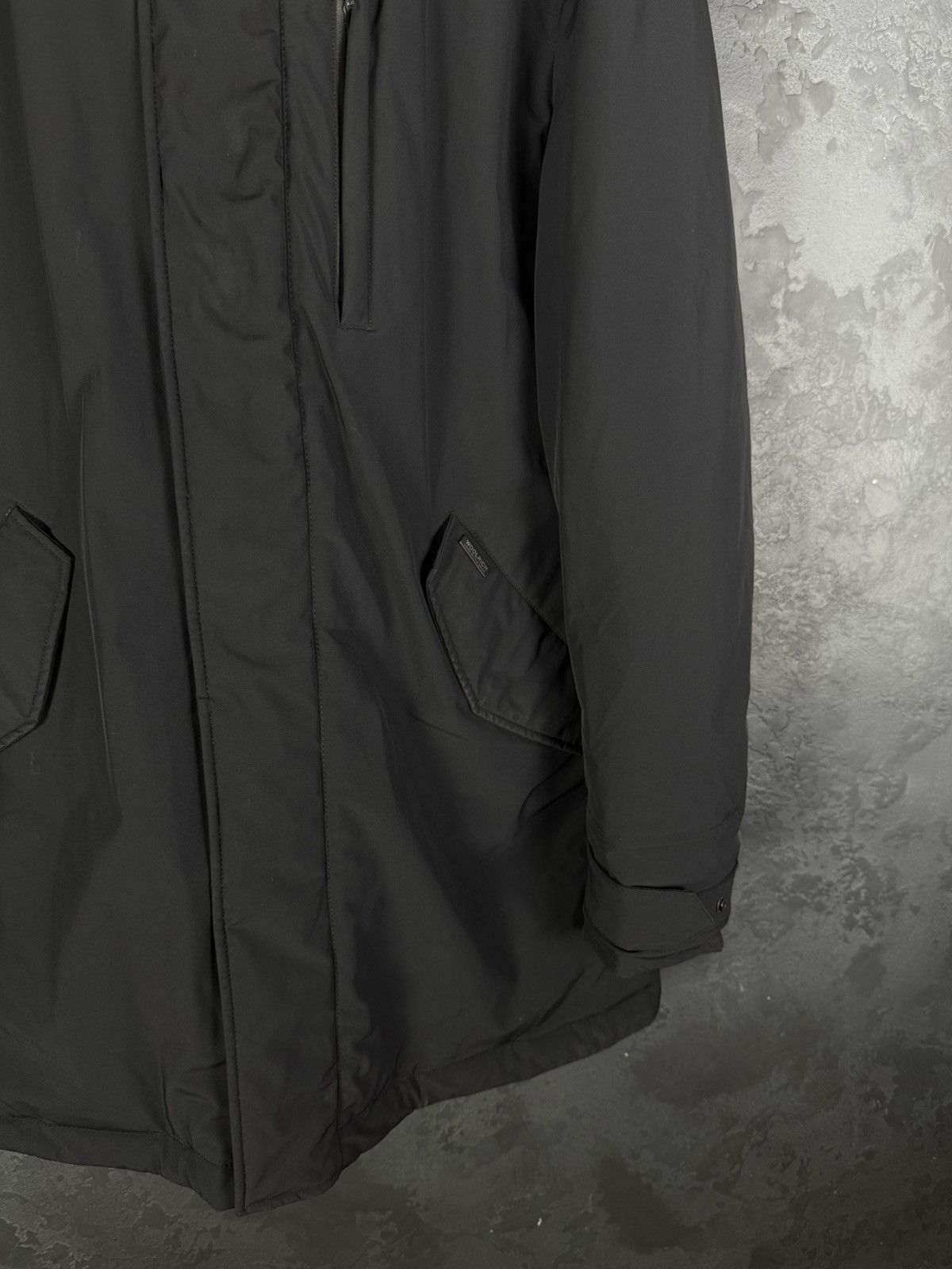 Woolrich Woolen Mills Woolrich Men’s Down Parka Black Hooded Jacket Size US L / EU 52-54 / 3 - 6 Thumbnail