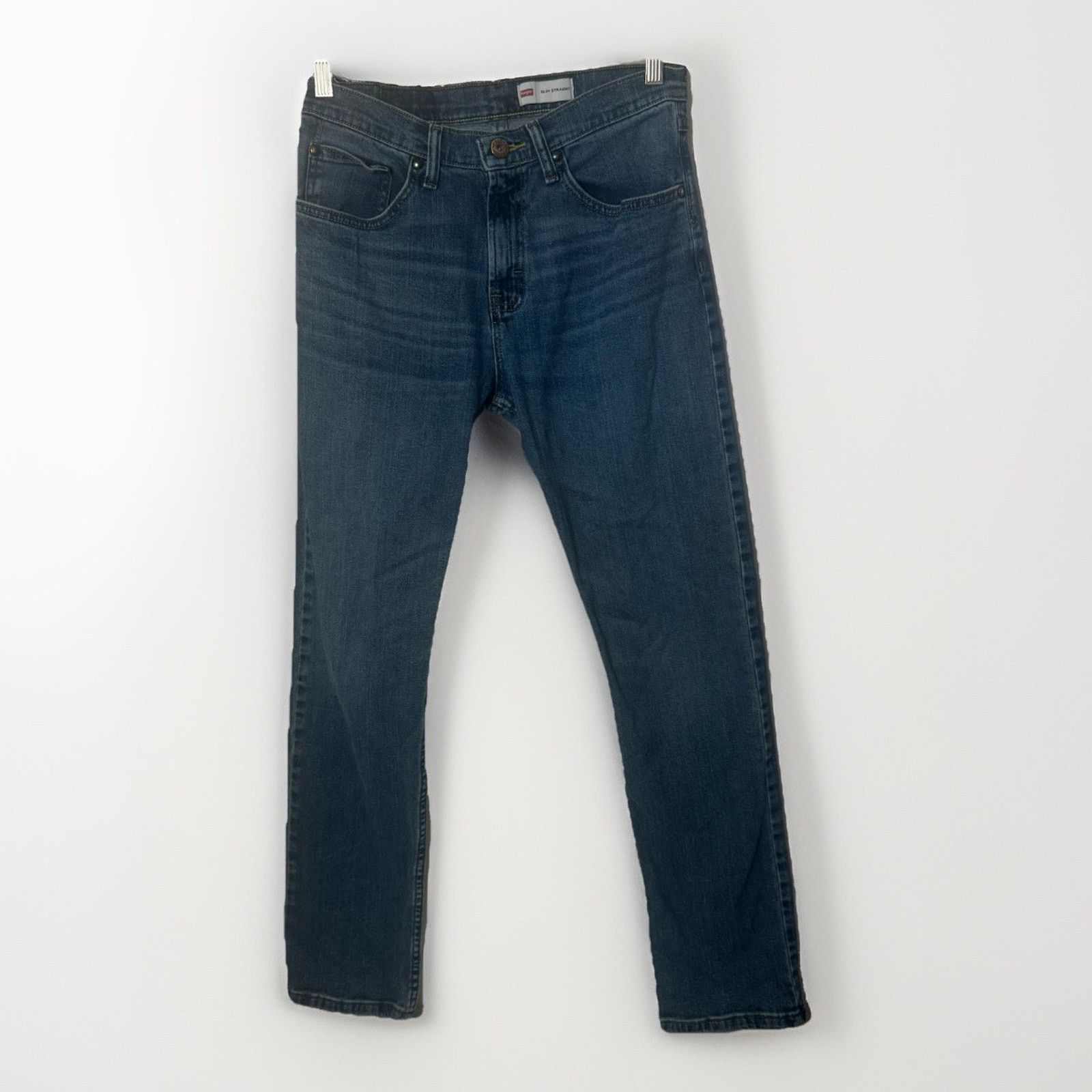 Wrangler Wrangler Men's Slim Straight Jeans 30x32 Judson Blue Western Size US 30 / EU 46 - 1 Thumbnail