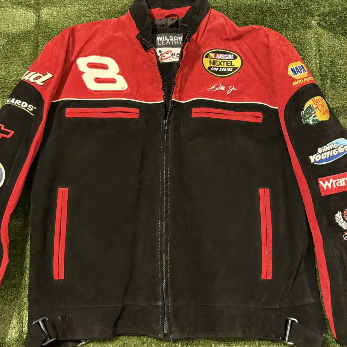 Wilsons Leather Chase Authentics Dale Earnhardt Jr. NASCAR Racing Jacket Size US M / EU 48-50 / 2 - 2 Thumbnail