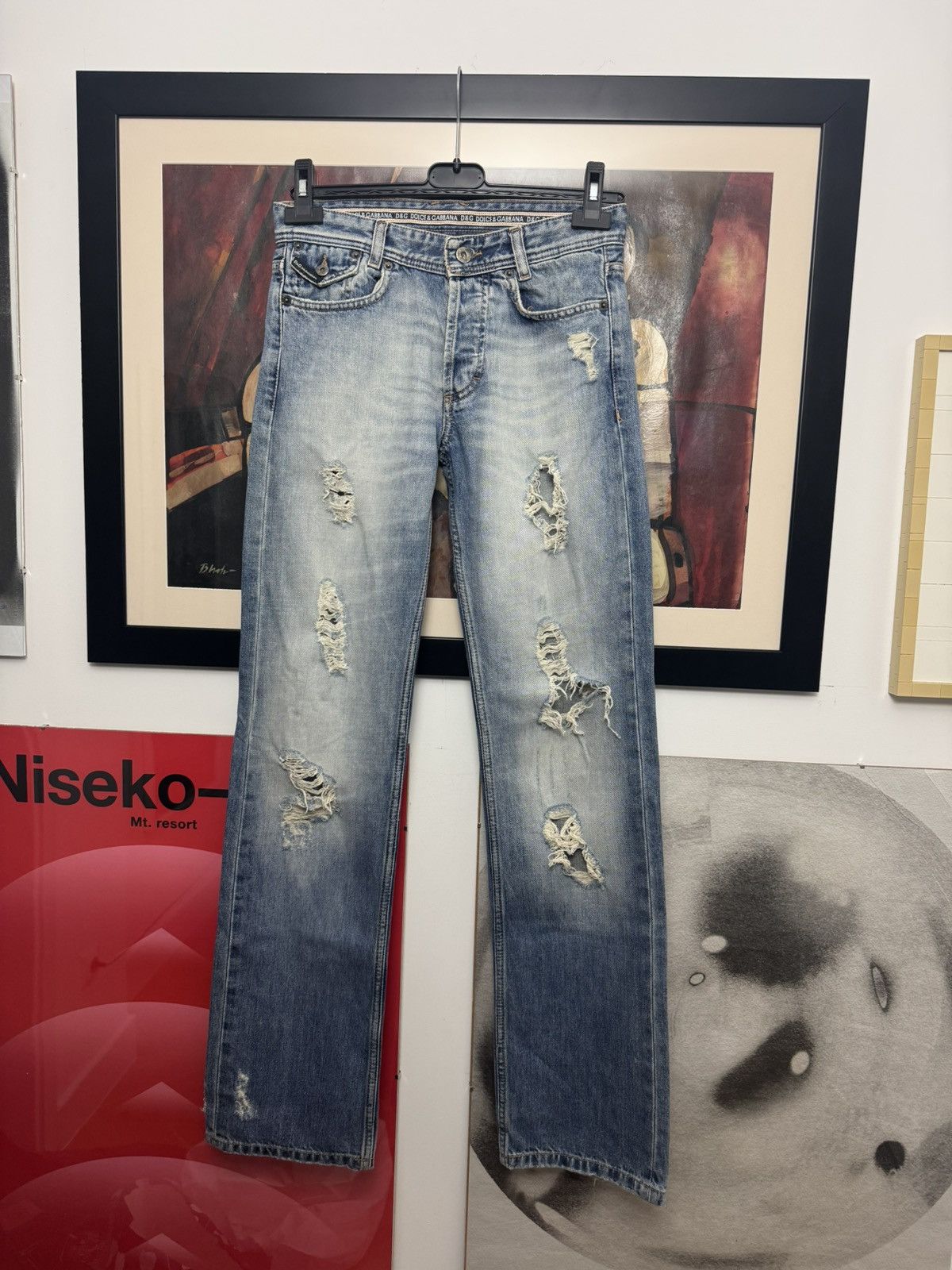 Dolce&Gabbana D&G Vintage Y2k Denim Jeans Distressed Pant