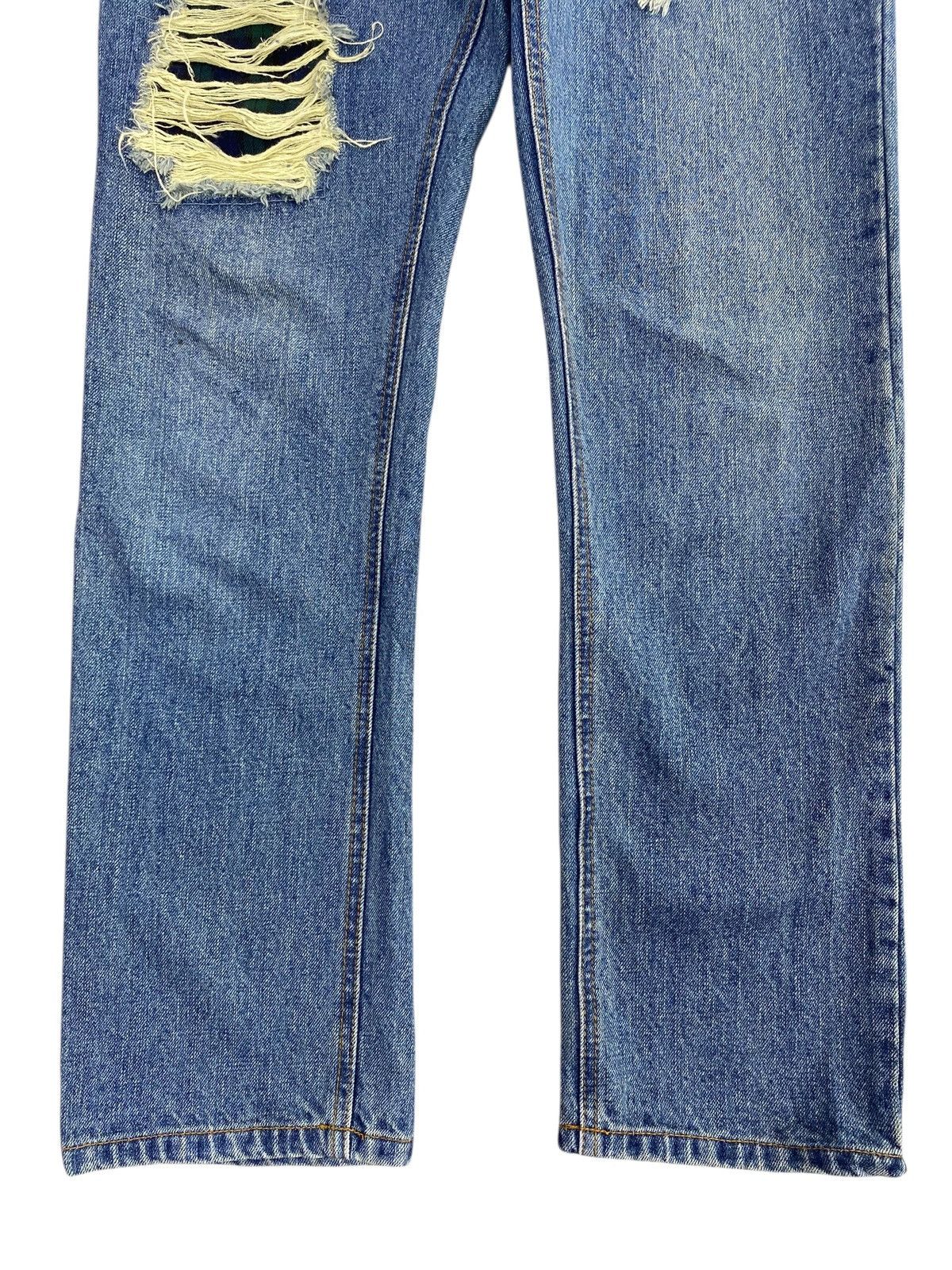 Japanese Brand Japanese Brand Acid Blue Wash Style Distressed Jeans Size US 30 / EU 46 - 9 Thumbnail