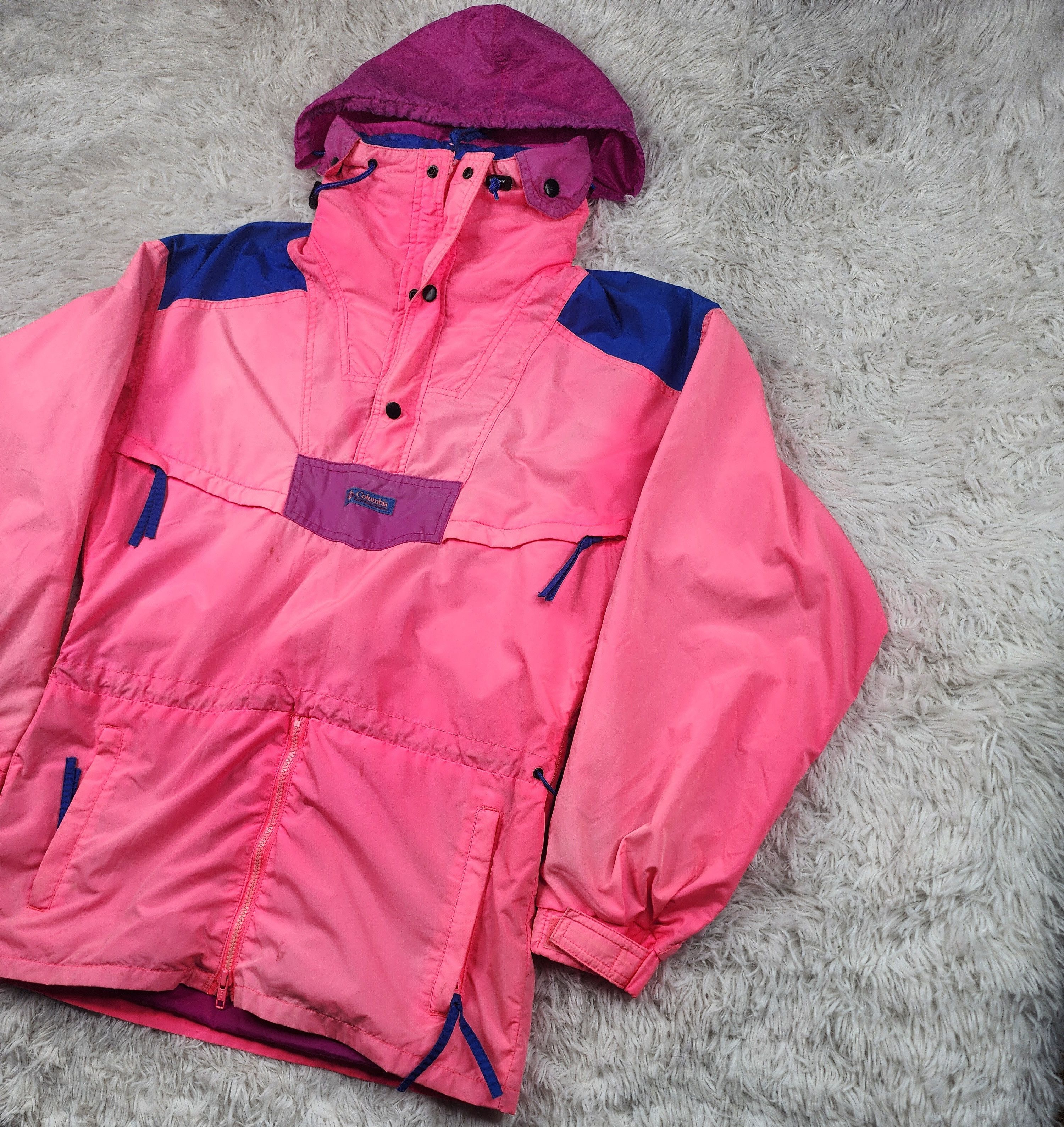 Columbia Vintage Columbia sportwear neon pink anorak jacket Size US S / EU 44-46 / 1 - 2 Thumbnail