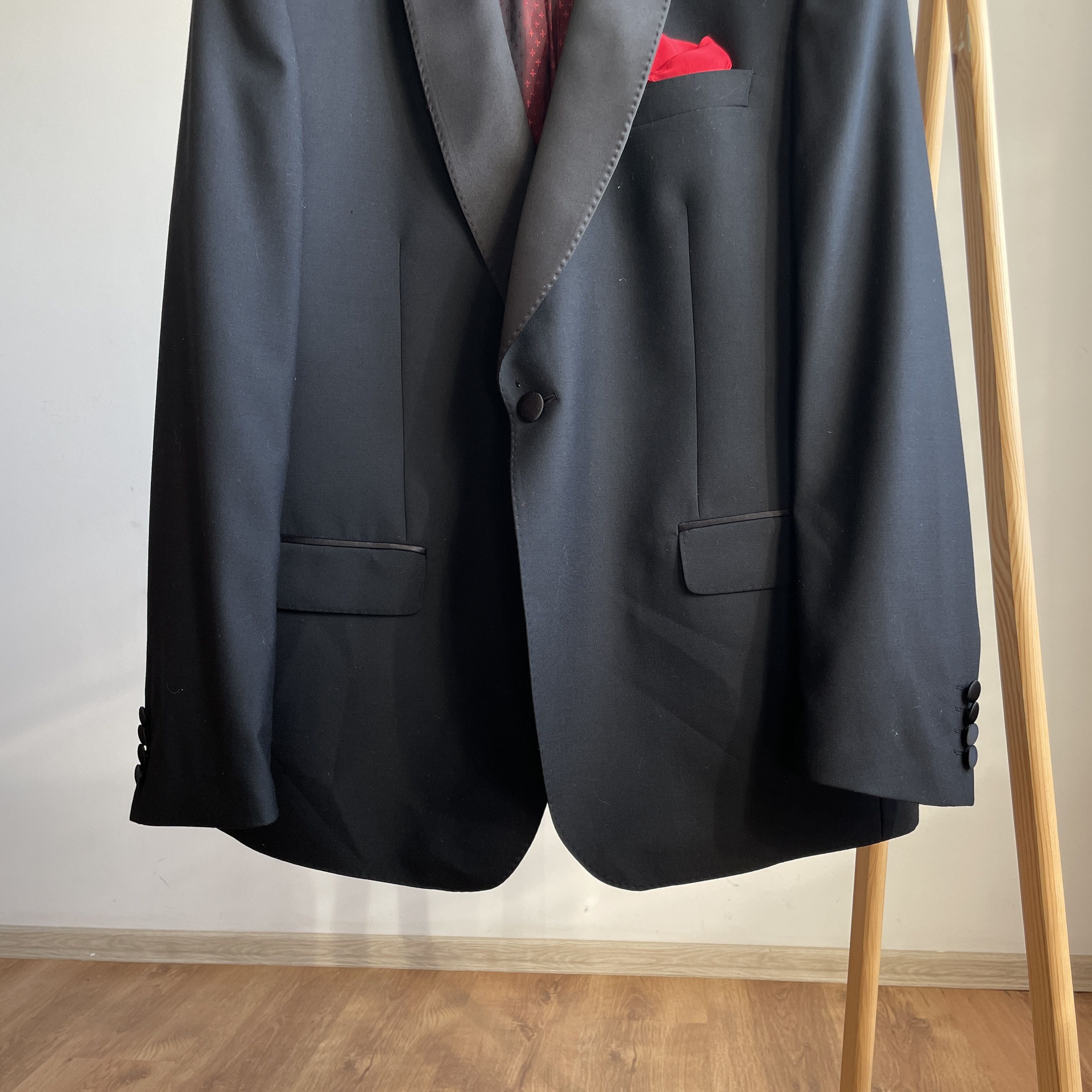Marks & Spencer Mark & Spencer 3 Pieces Tuxedo Dinner Wool Suit Size 46R - 6 Thumbnail