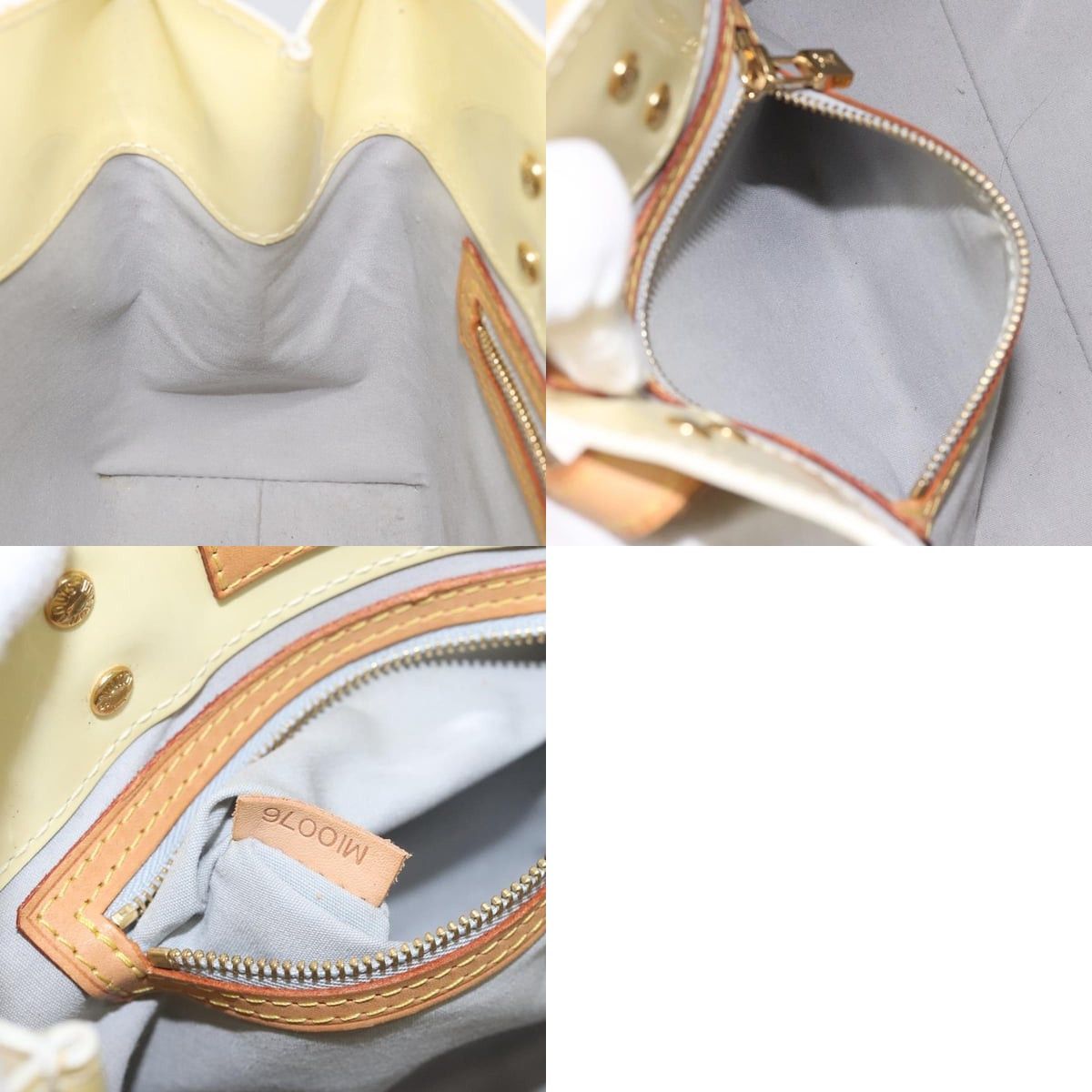 Louis Vuitton LOUIS VUITTON Monogram Vernis Reade PM Hand Bag Perle M91336 Size ONE SIZE - 12 Thumbnail