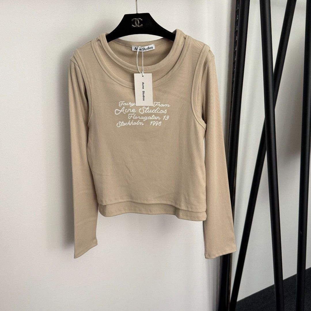 Acne Studios Acne Studios 1996 Two-Piece Patchwork Long-Sleeve T-Shirt Size M / US 6-8 / IT 42-44 - 1 Thumbnail