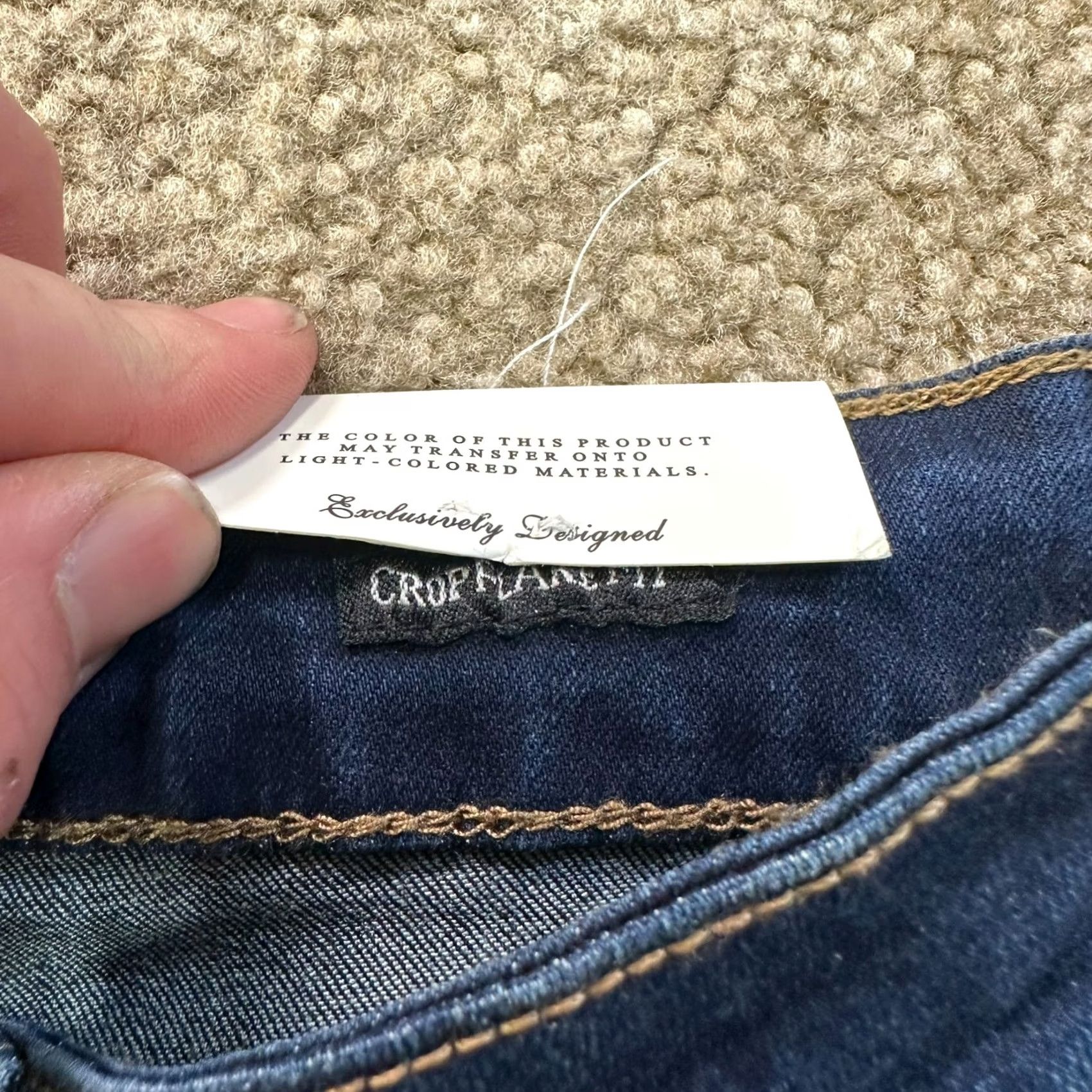 Vintage Judy Blue Jeans Women's 7/28 Blue Stretch Denim Crop Flare Fit Size 28" / US 6 / IT 42 - 4 Thumbnail