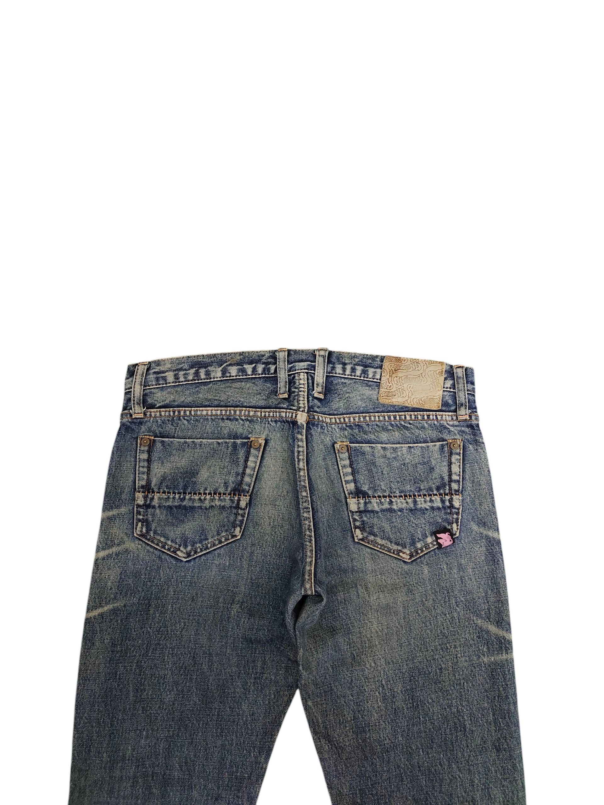 Comme des Garcons × Undercover Rna Slang Japan Rusty Clawmark Distress Faded Denim Jeans Size US 30 / EU 46 - 9 Thumbnail