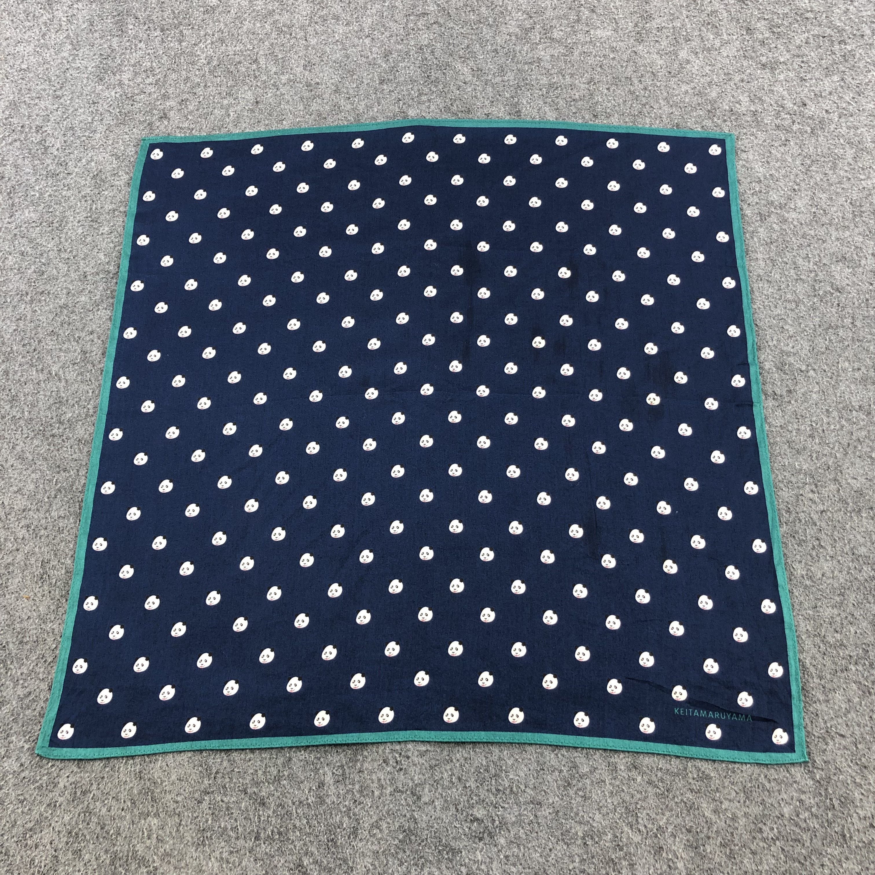 KEITAMARUYAMA Keita Maruyama Panda Handkerchief Neckerchief Bandana H1311 Size ONE SIZE - 2 Thumbnail