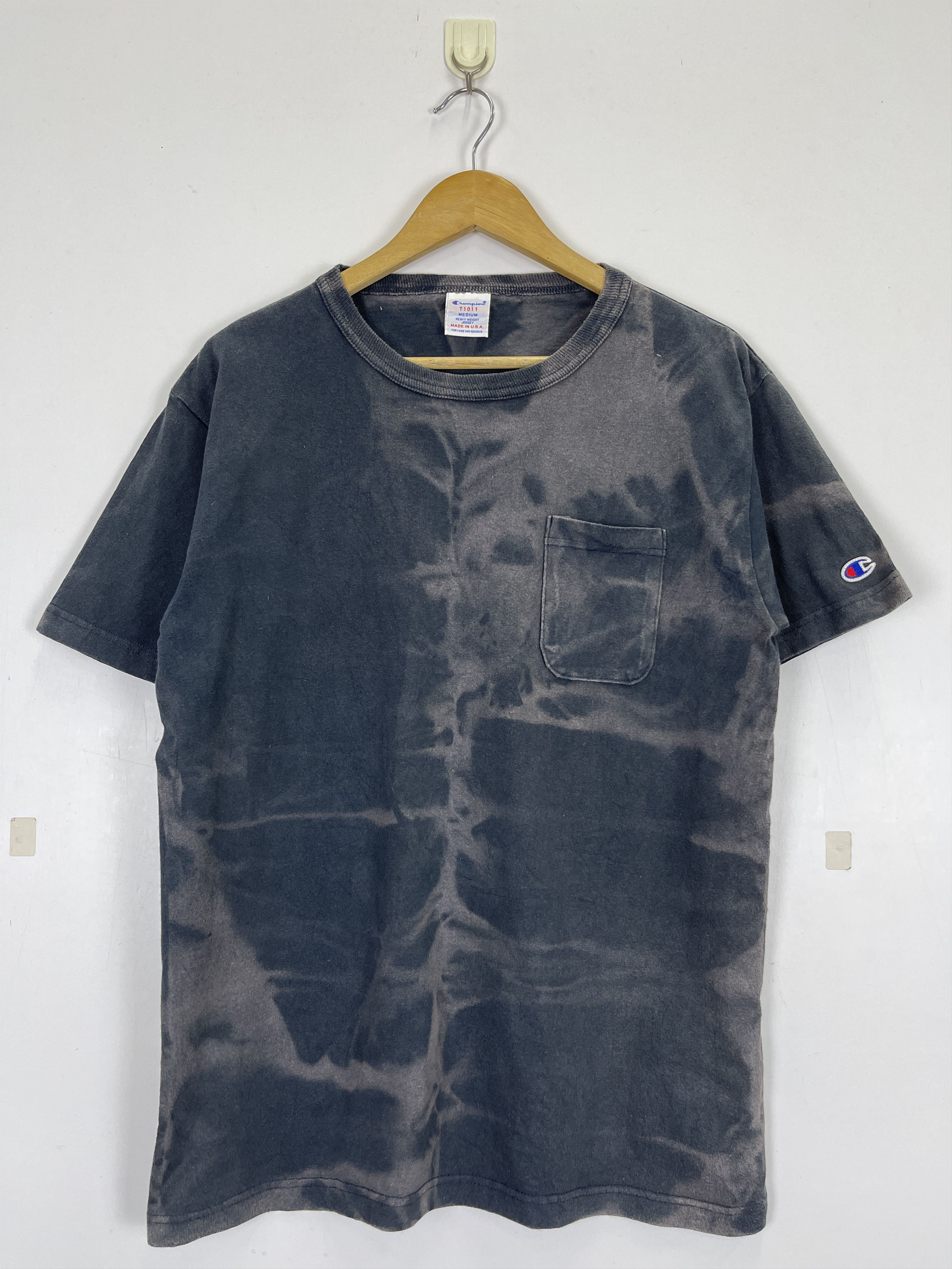 Champion × Vintage Vintage 90s Sun Faded Champion Single Pocket Tee TA0445 Size US M / EU 48-50 / 2 - 1 Thumbnail