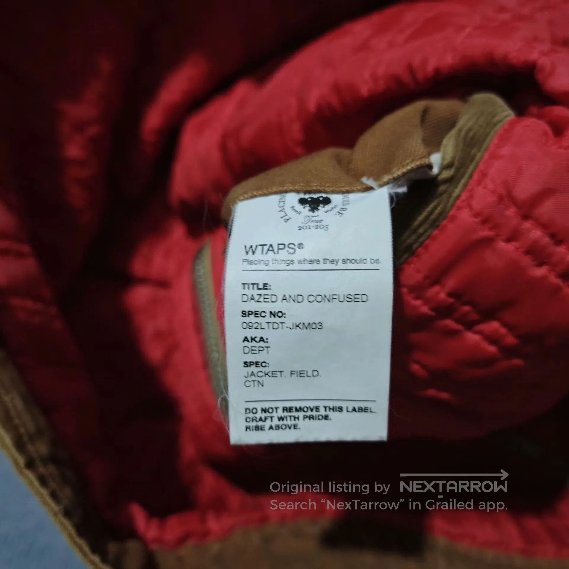 Wtaps Wtaps 09aw Dazed Confused DAC Dept Jacket. Size US L / EU 52-54 / 3 - 9 Thumbnail