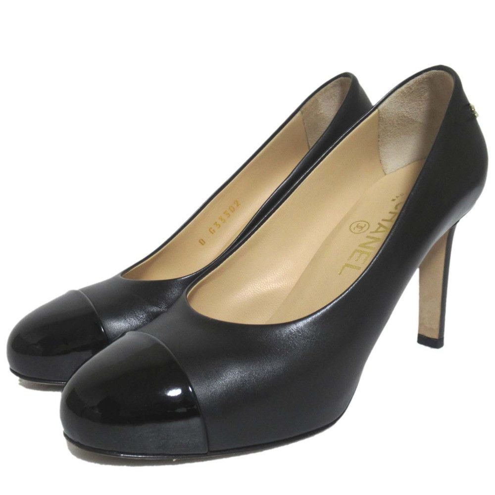 Chanel Chanel Chanel High Heel Pumps Leather Shoes G33302 DUTY FREE for USA Size ONE SIZE - 1 Thumbnail