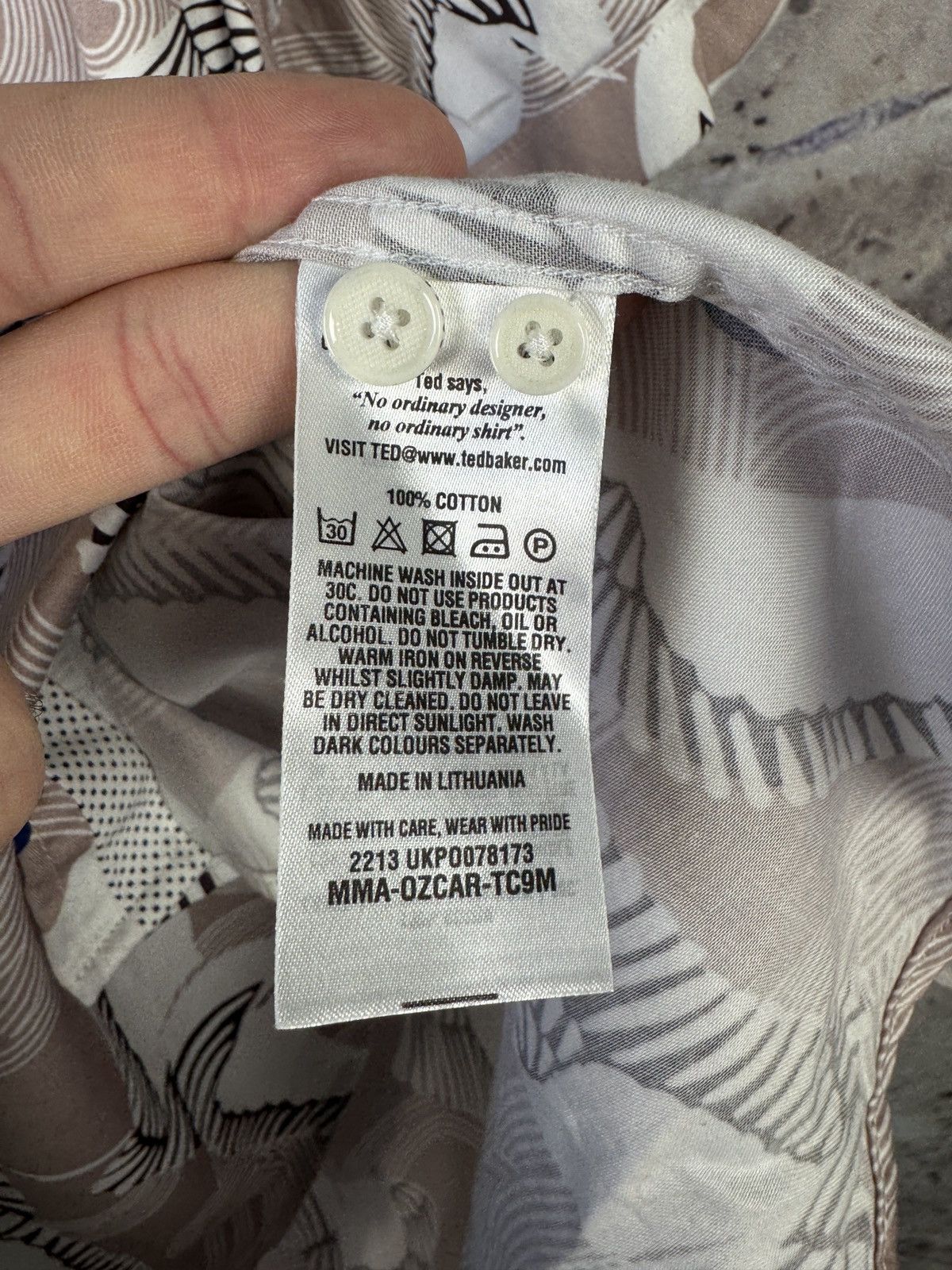 Other Men’s Ted Baker Shirt Button Up Streetwear Hawaii Size 6 Size US M / EU 48-50 / 2 - 8 Thumbnail