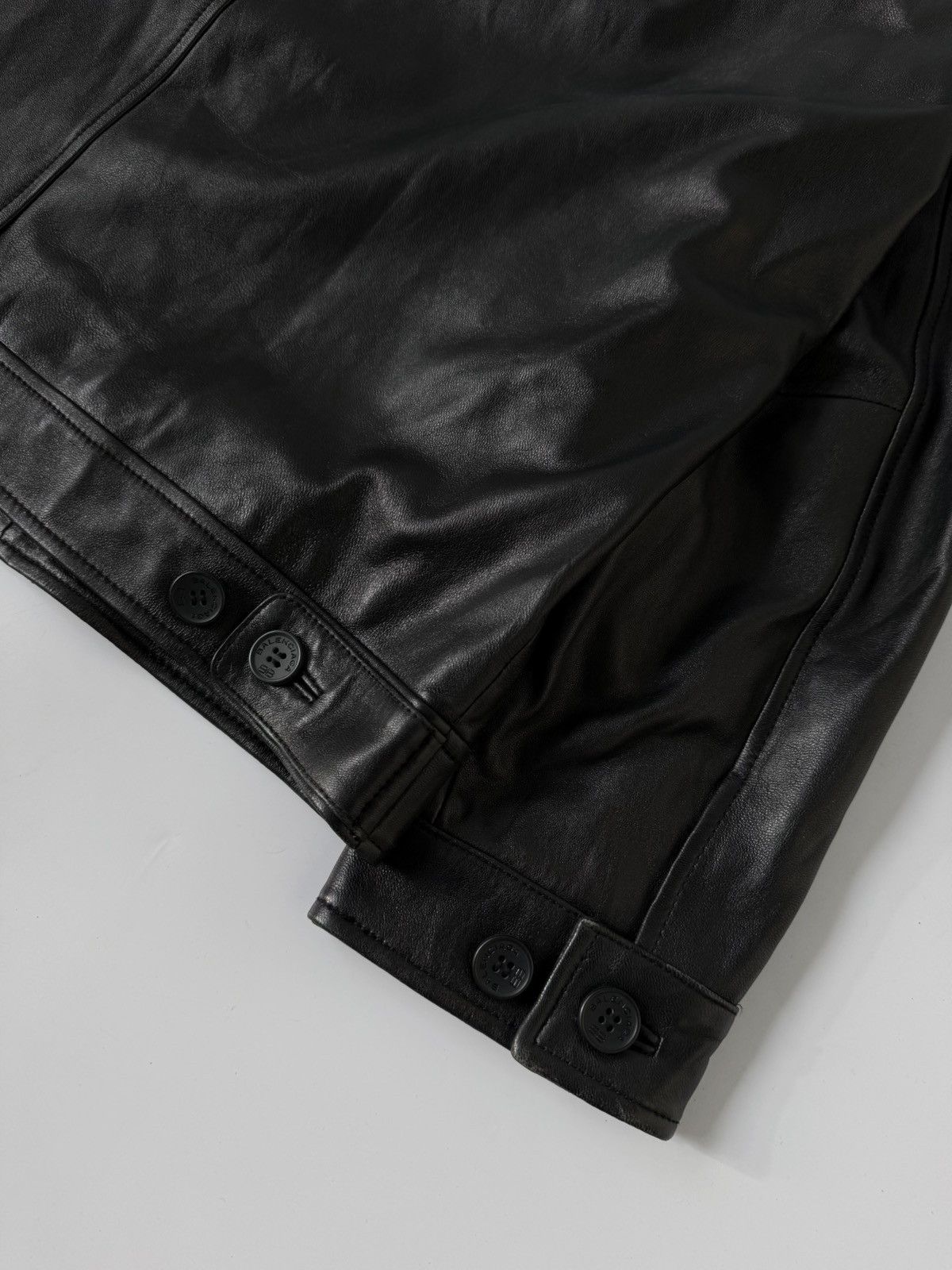 Balenciaga Balenciaga 1997 Nicolas Ghesquiere Zip Leather Jacket Size US XL / EU 56 / 4 - 14 Thumbnail