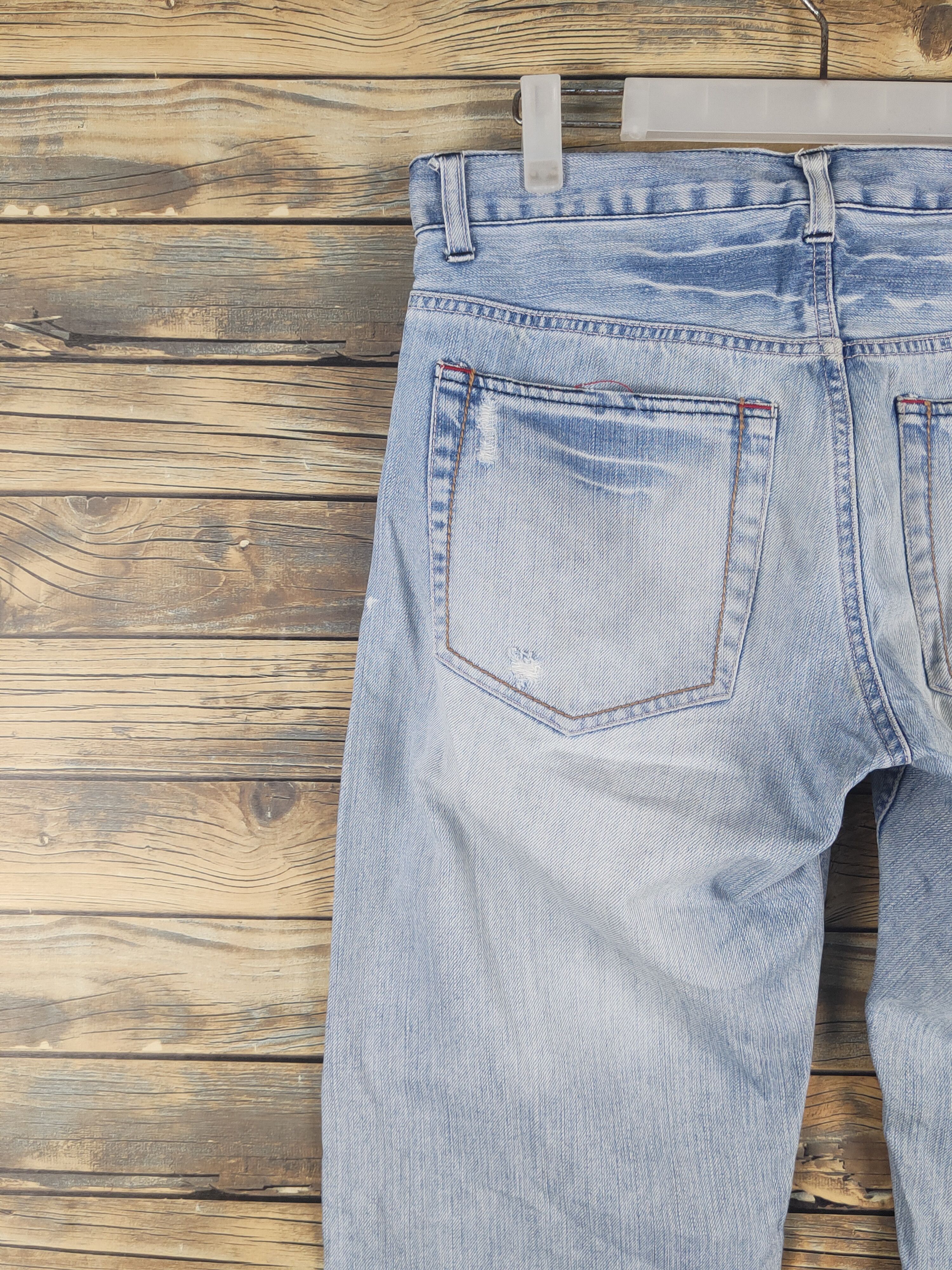 Global Work Global Work Light Blue Distressed Ripped denim Jeans #W1604 Size US 32 / EU 48 - 8 Thumbnail