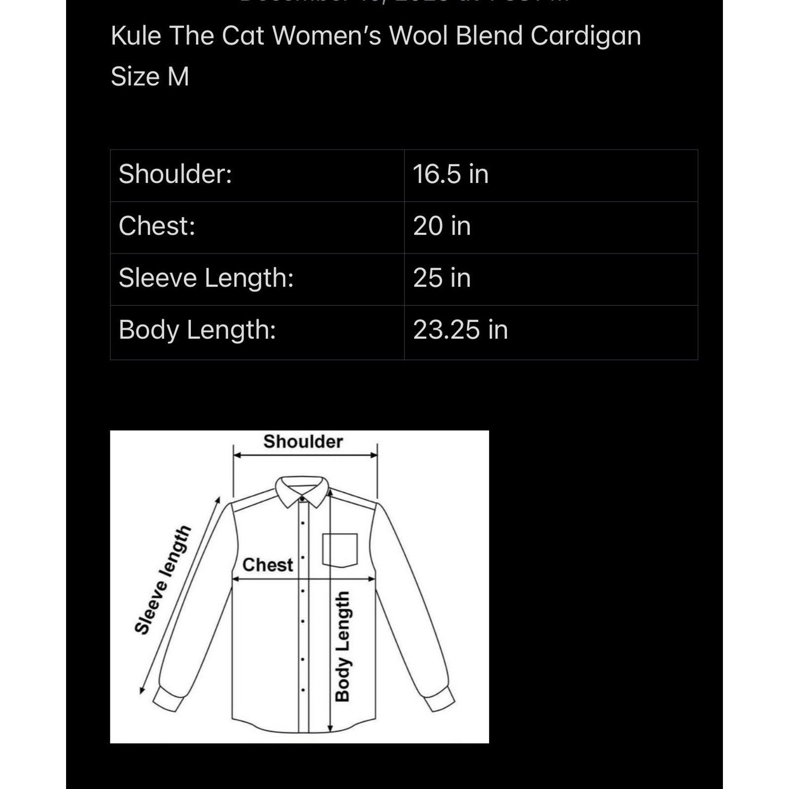 KULE Kule The Cat Women’s Wool Blend Cardigan Size Medium Size M / US 6-8 / IT 42-44 - 6 Thumbnail