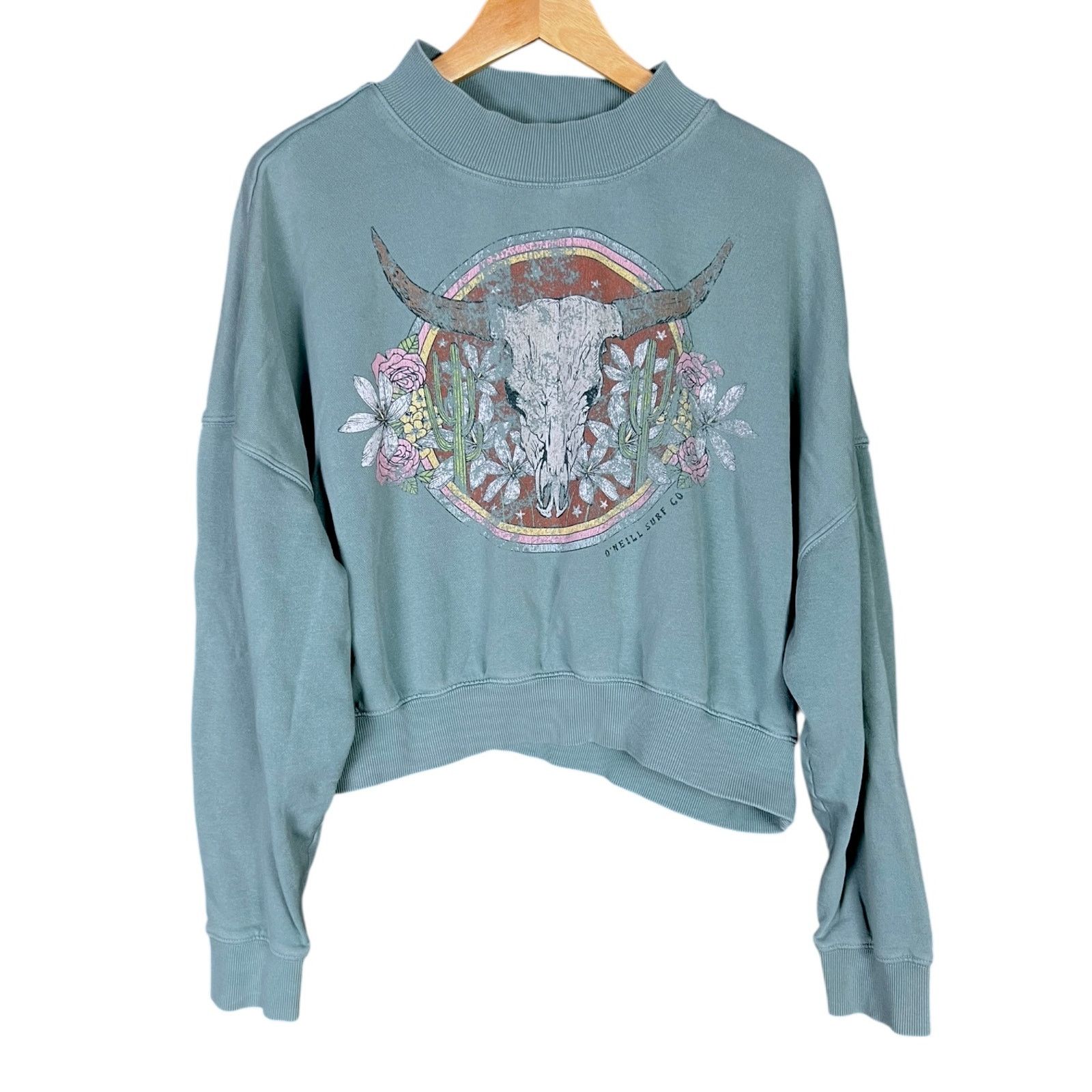 O'Neill O'Neill Womens L Moment Crop Crewneck Sweatshirt Southwest Size L / US 10 / IT 46 - 3 Thumbnail